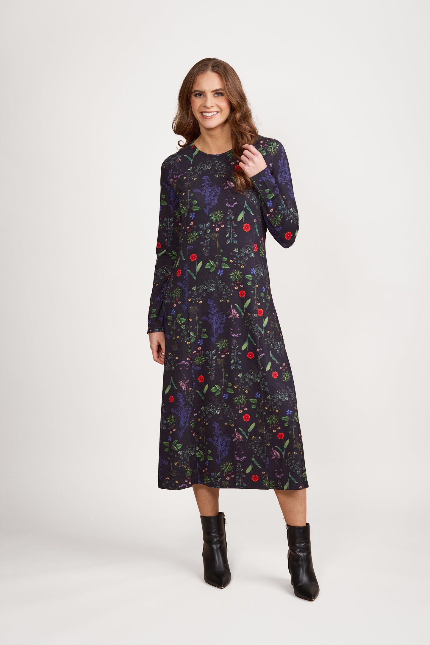 6097A Halo - Longline Swing Knit Dress - Vassalli