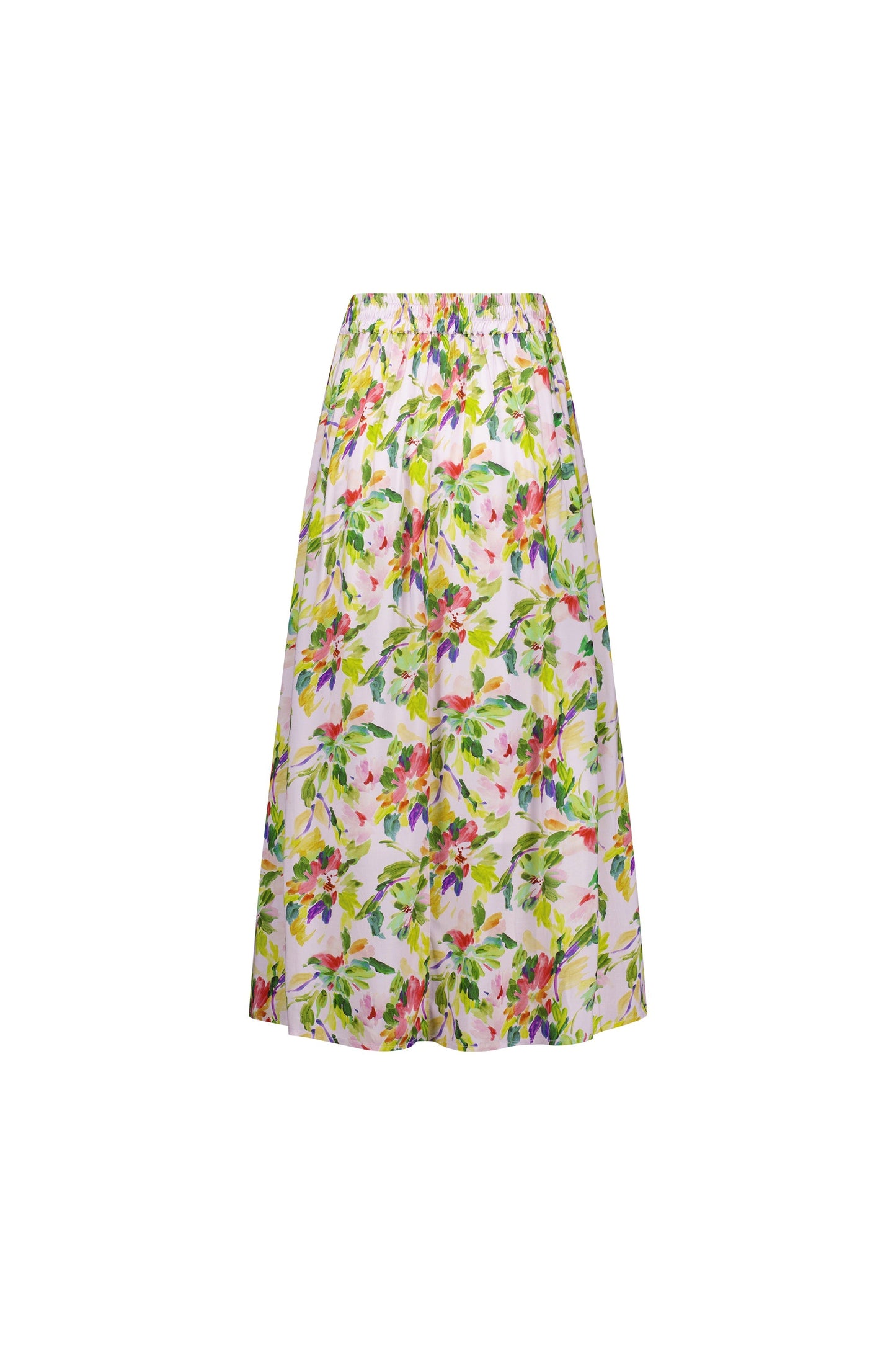 7057 Capri - Pull-On Long Skirt with Elastic Back Waistband - Vassalli