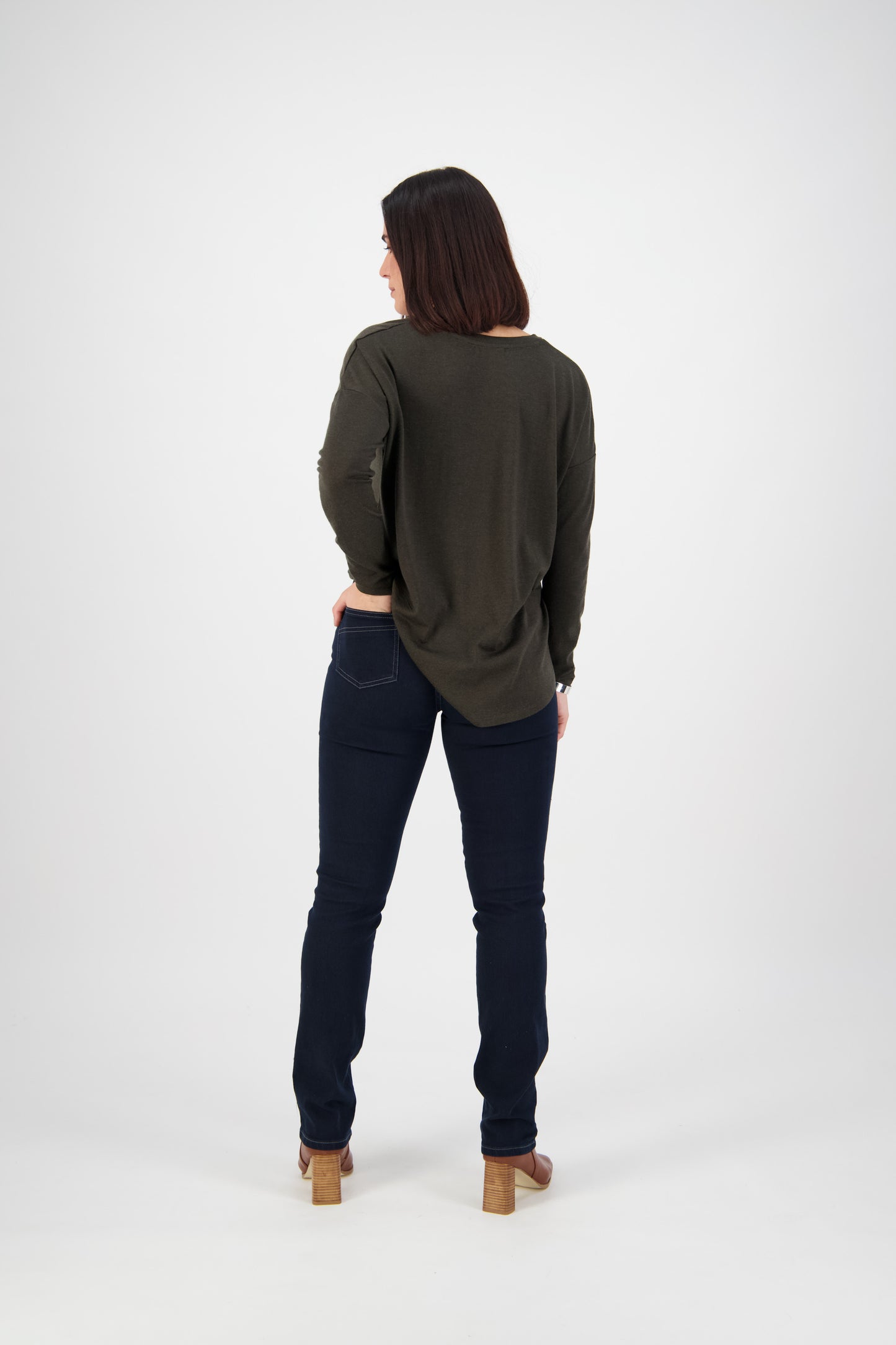 9901 Indigo Denim - Slim Leg Full Length Jean