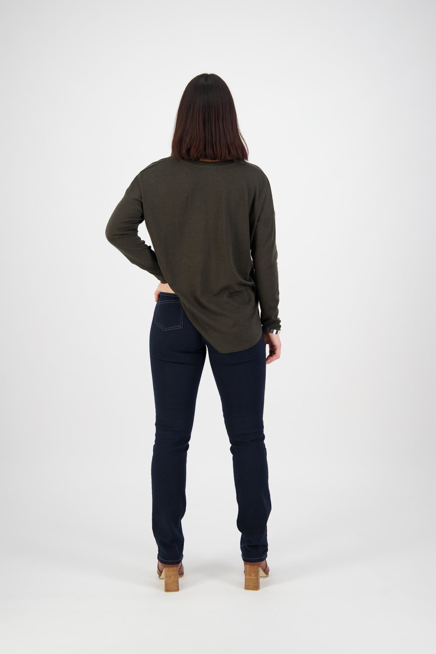 9901 Indigo Denim - Slim Leg Full Length Jean
