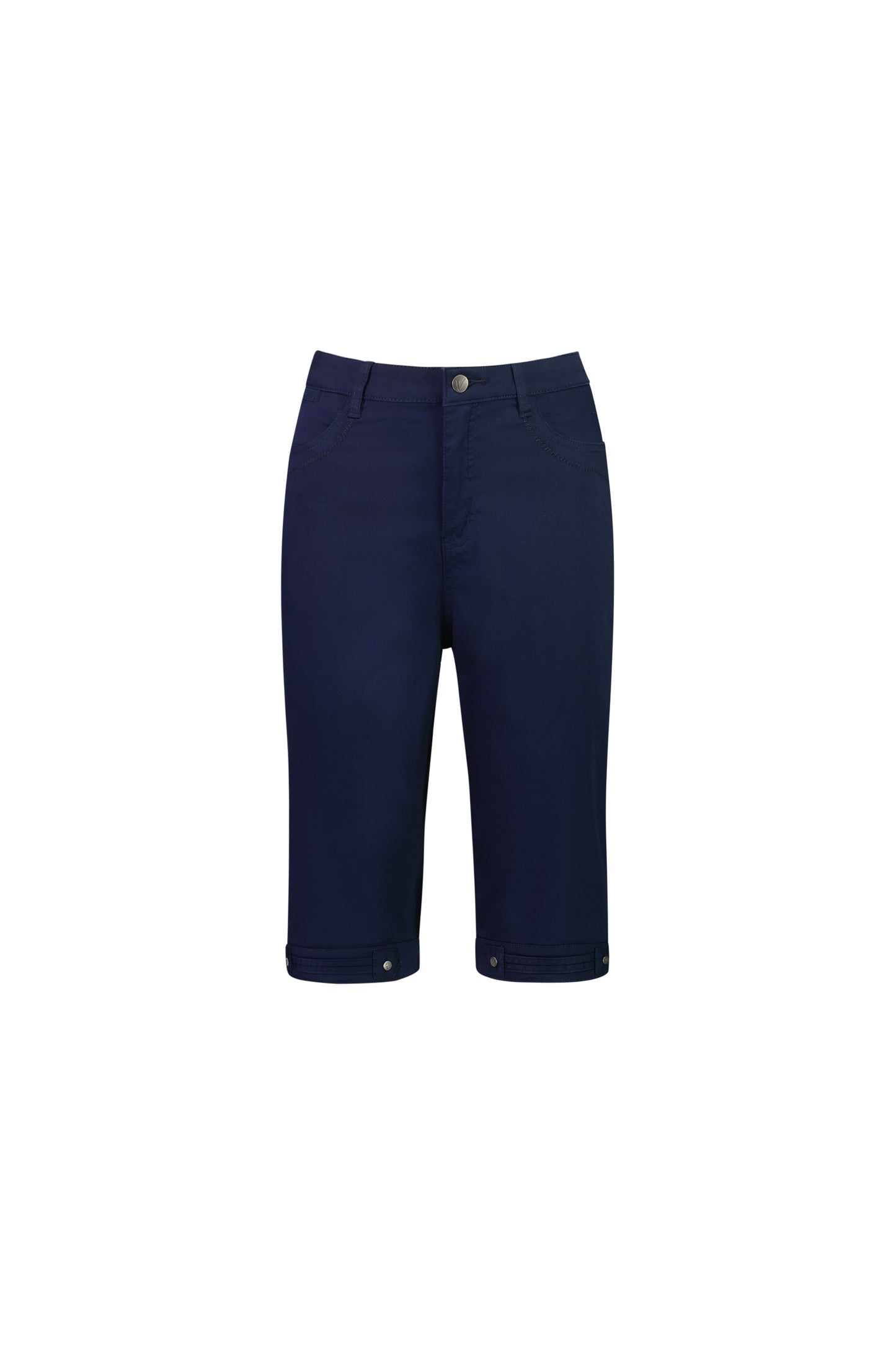 H1001LW Navy - Plain Lightweight Straight Leg Short - Vassalli