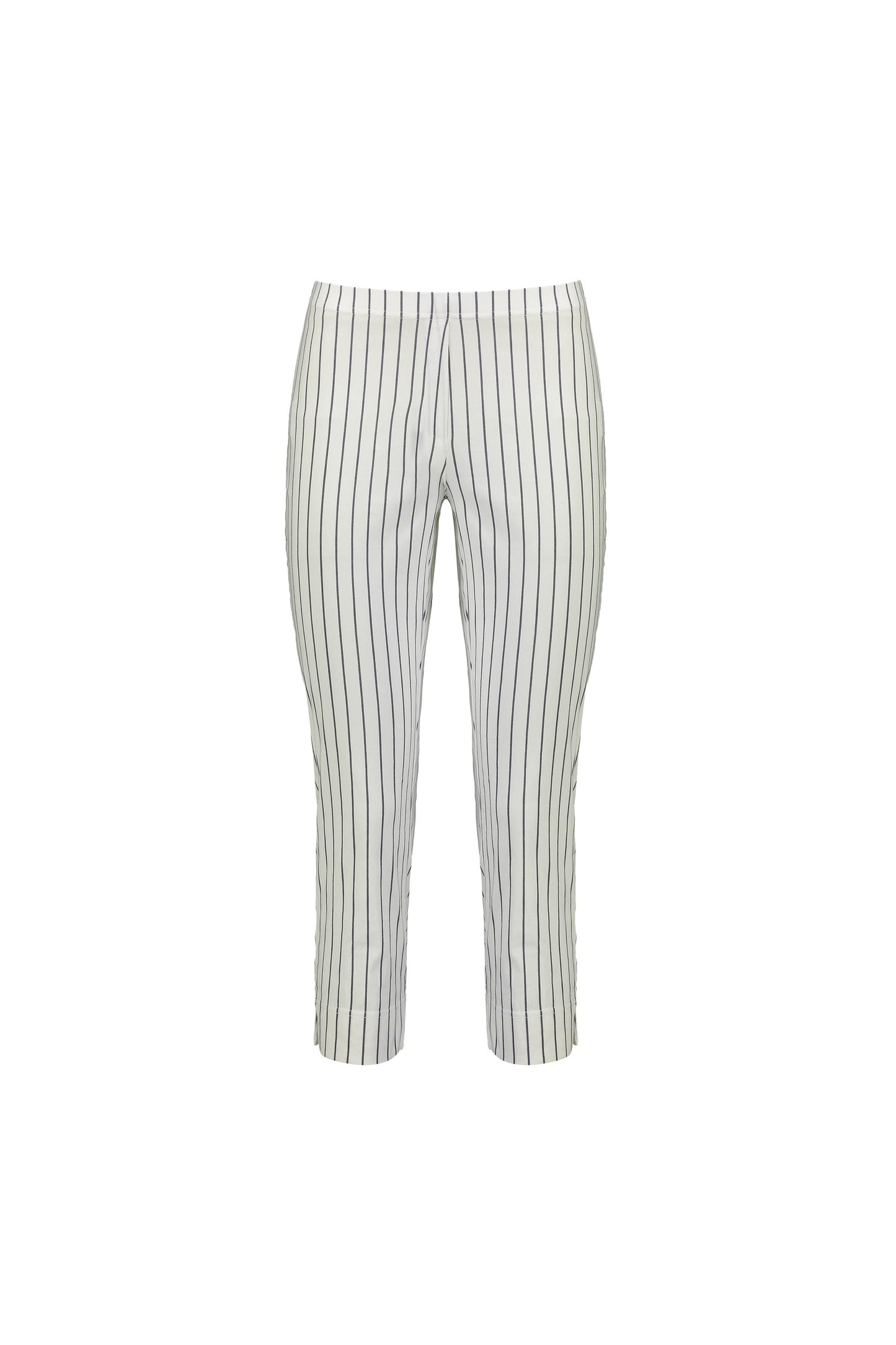 P5363 White w/ Stripe - Paris Crop - Vassalli