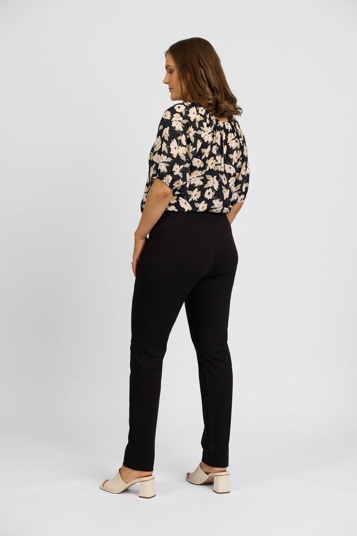 P6116 Black - Paris Skinny Leg Full Length - Vassalli