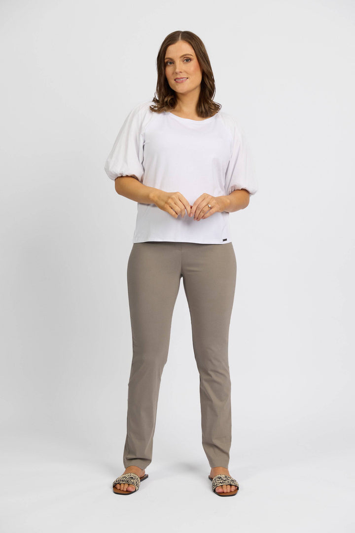 P6116 Latte - Paris Skinny Leg Full Length - Vassalli