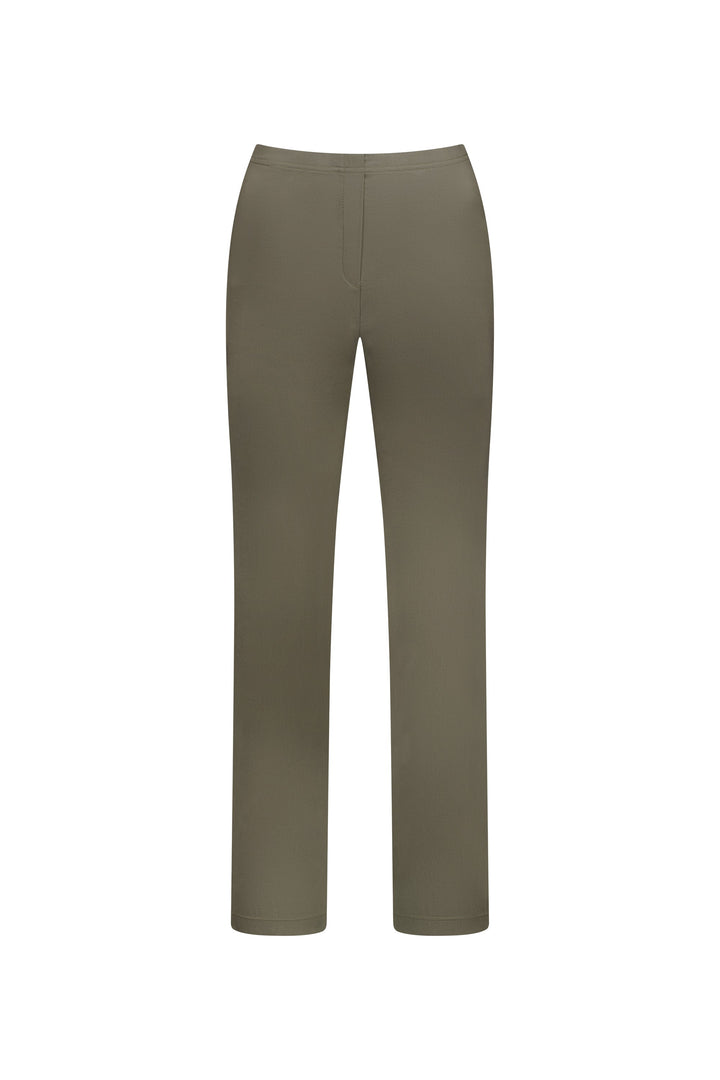 P6117 Khaki - Paris Slim Leg Full Length - Vassalli