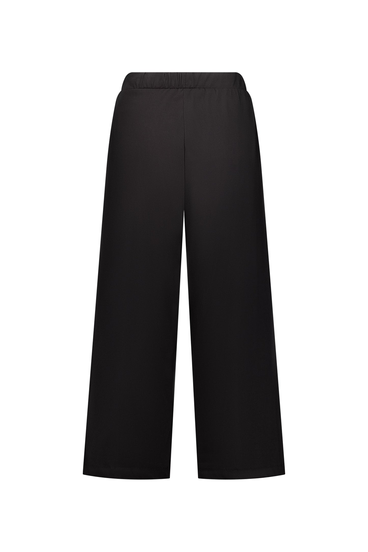 P6426 Black - Paris Wide Leg Crop - Vassalli