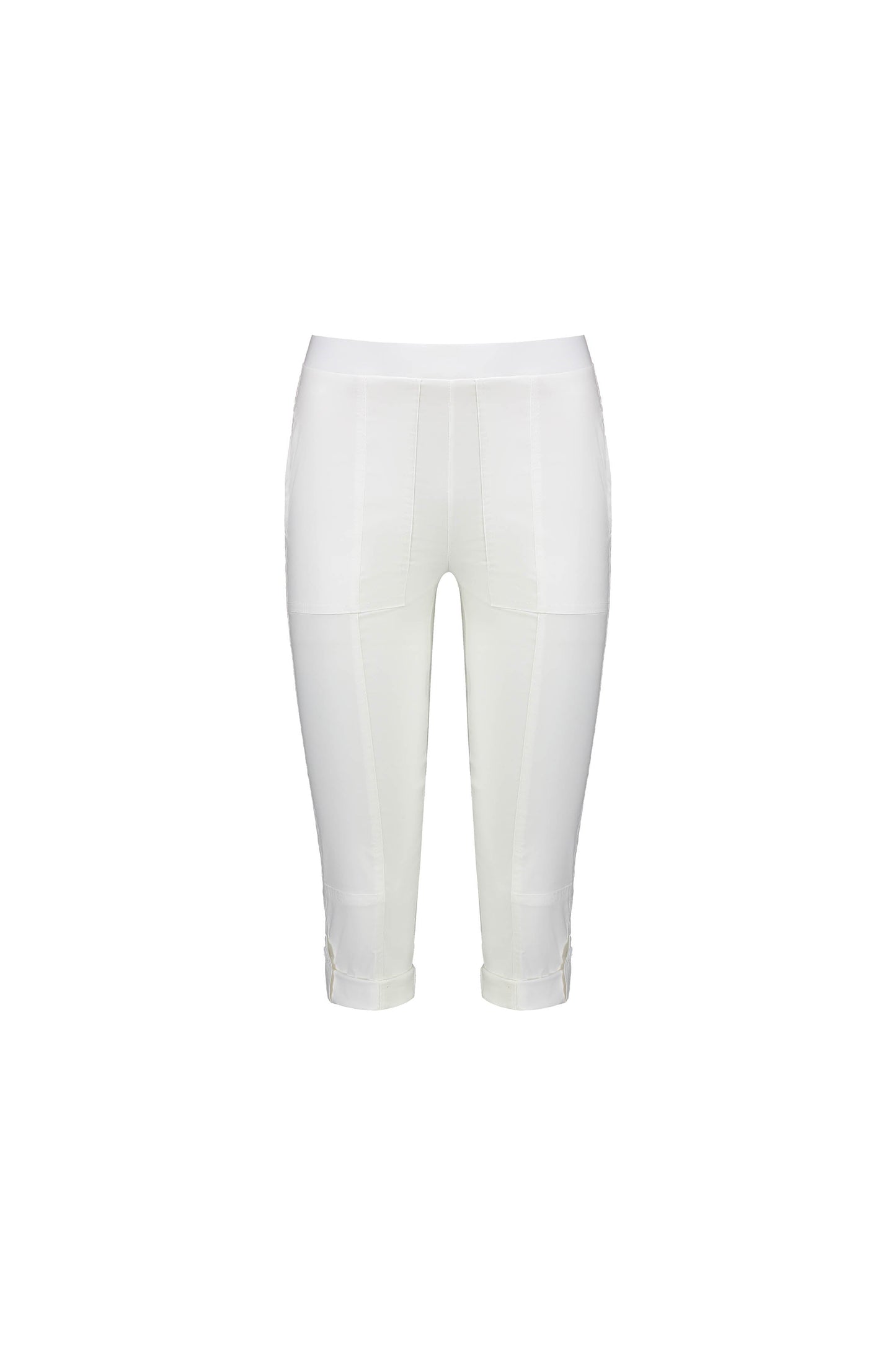 P7065 White - Paris Cargo 3/4 Short - Vassalli