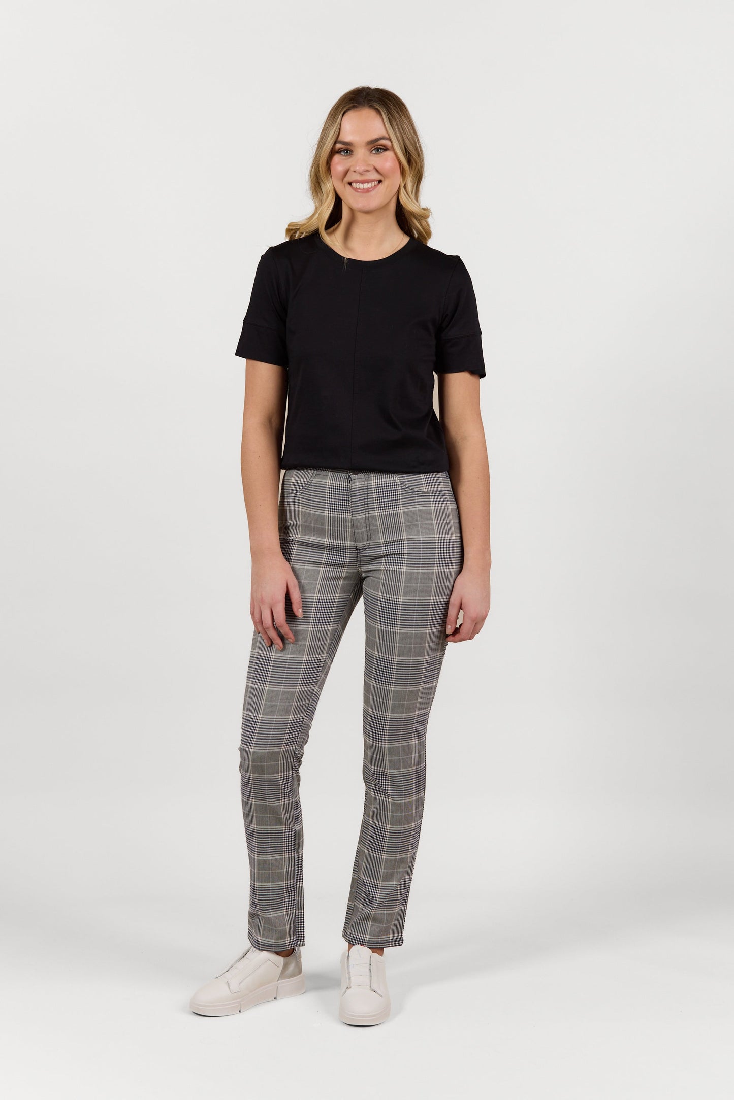 S234Z Danbury - Slim Leg Full Length Button Up Pant - Vassalli