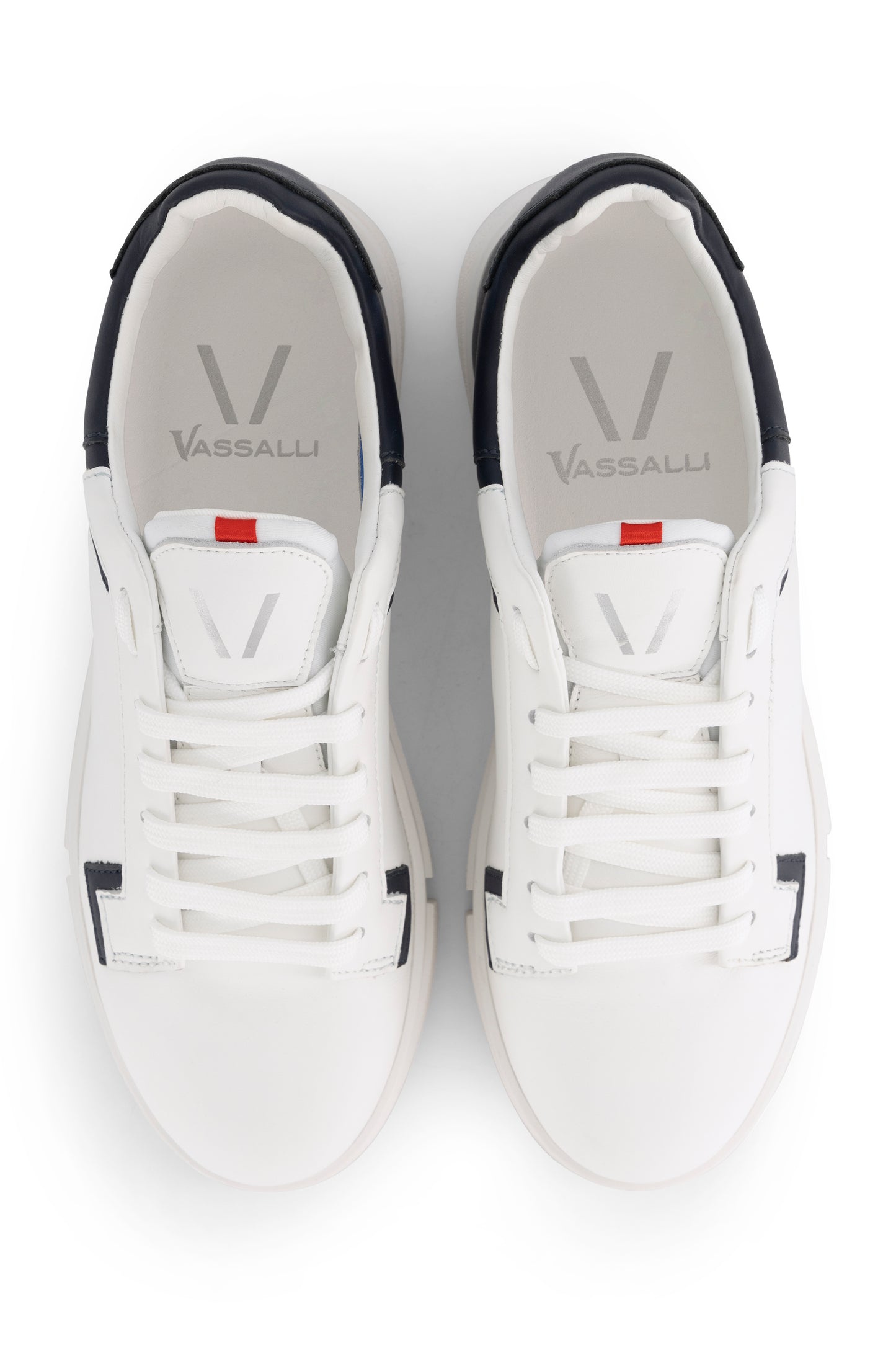 VS-002 White/Navy - Sneaker - Vassalli