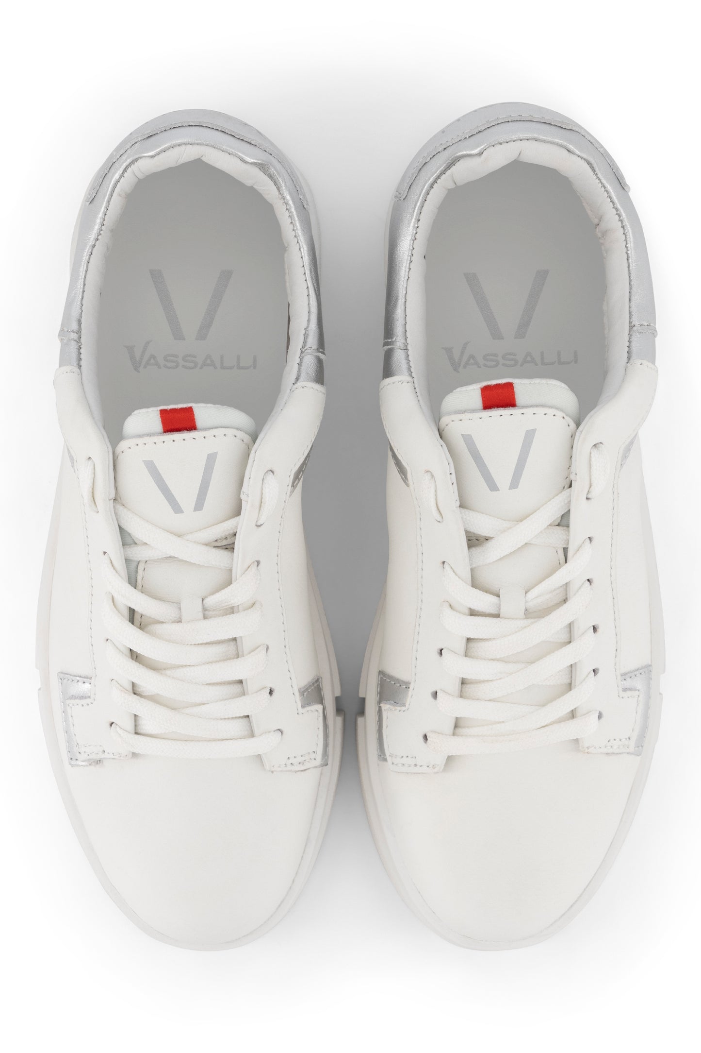 VS-002 White/Silver - Sneaker - Vassalli