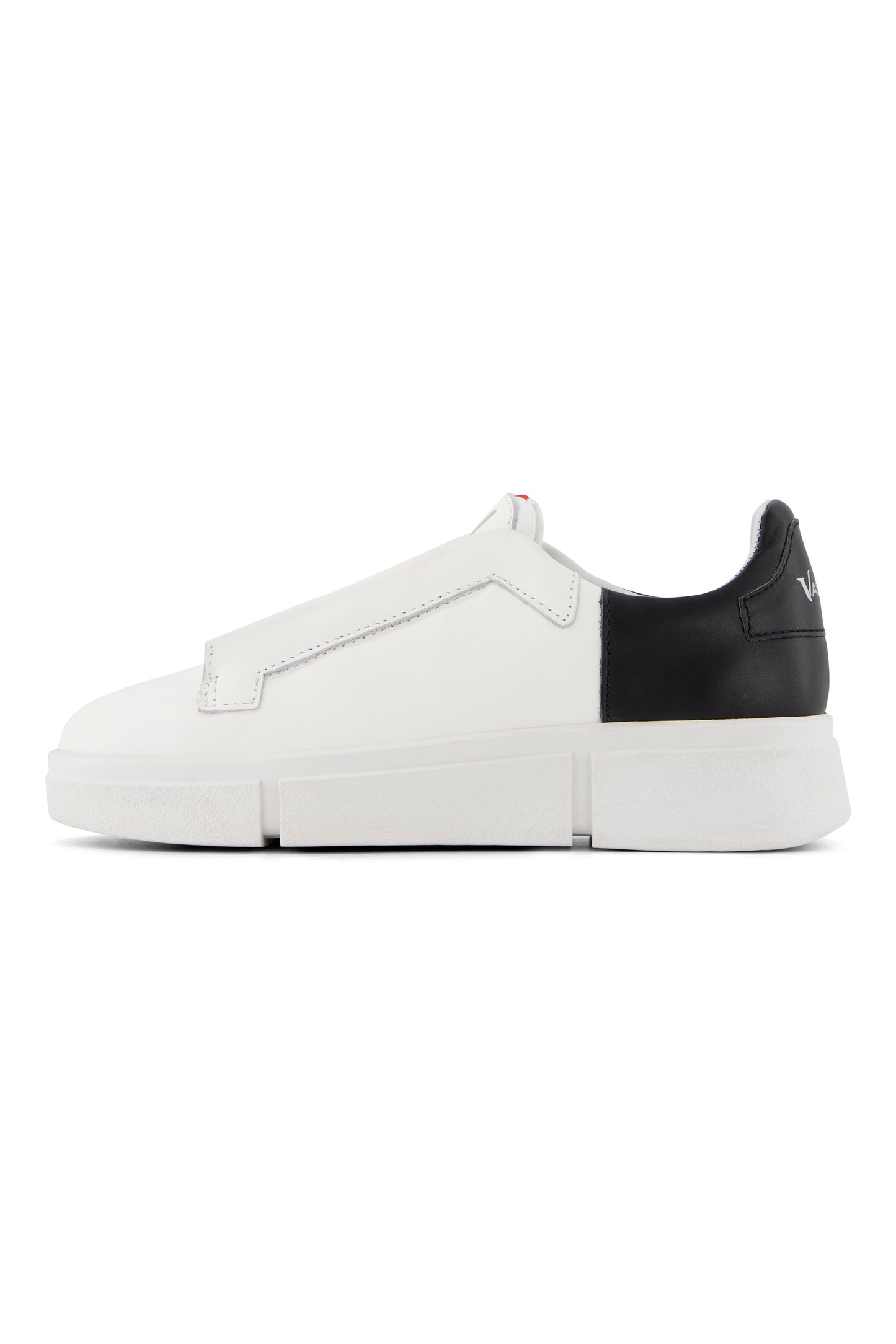 VS-003 White/Black - Laceless Sneaker
