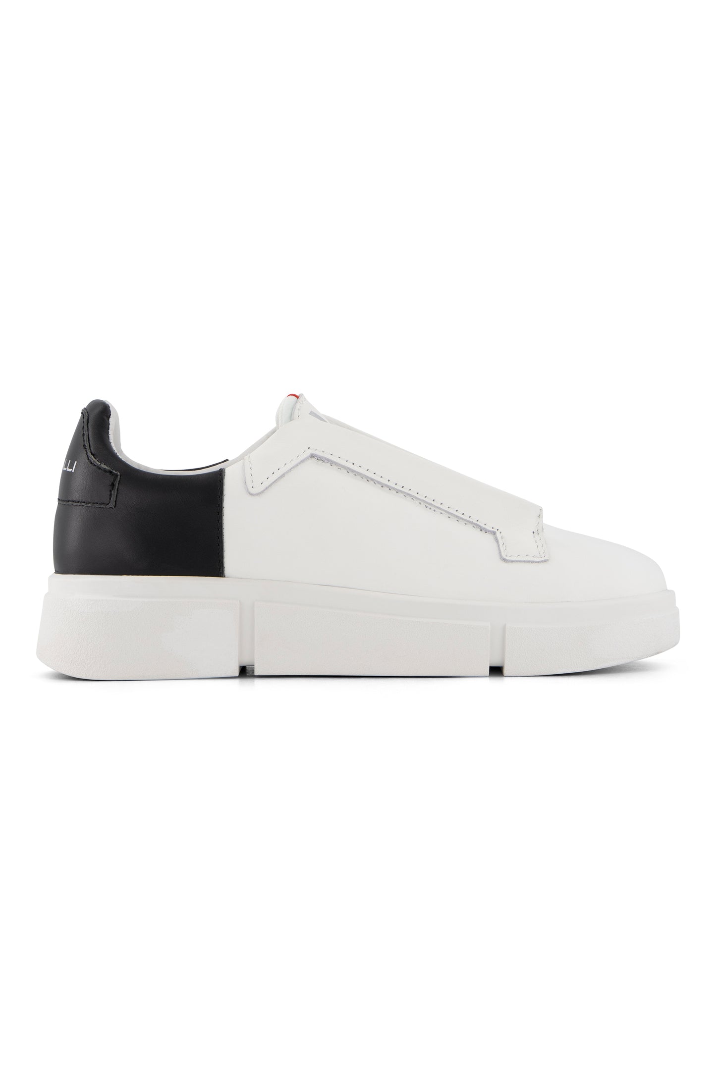 VS-003 White/Black - Laceless Sneaker
