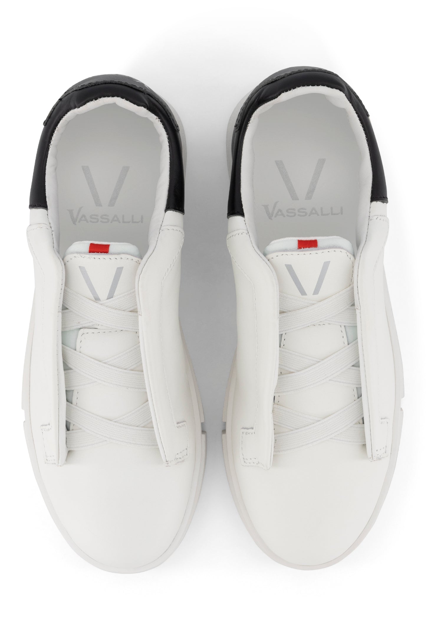 VS-003 White/Black - Laceless Sneaker