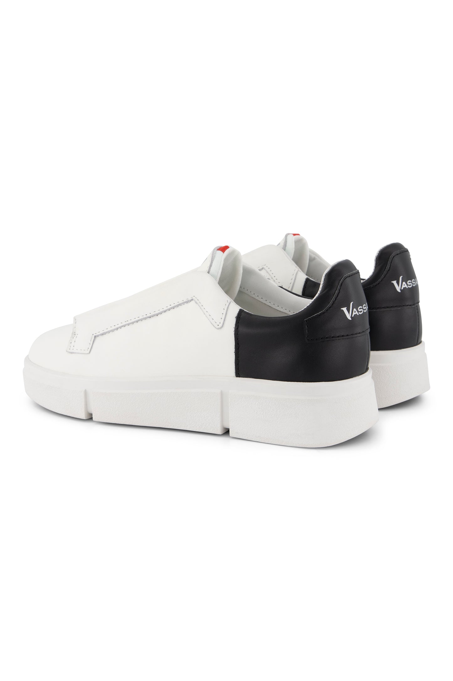 VS-003 White/Black - Laceless Sneaker