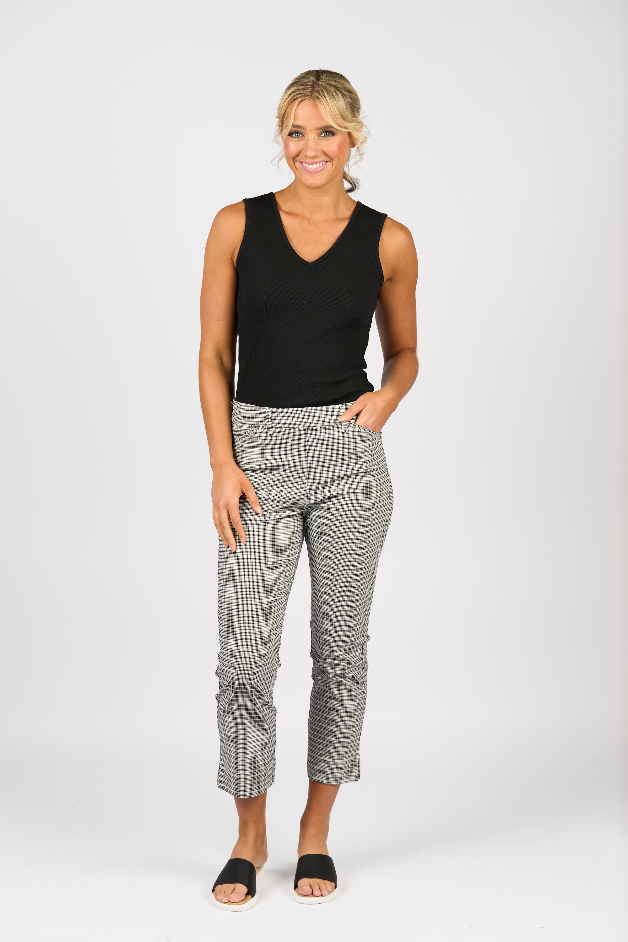 297 7/8 Pull On - Mini Check - Vassalli