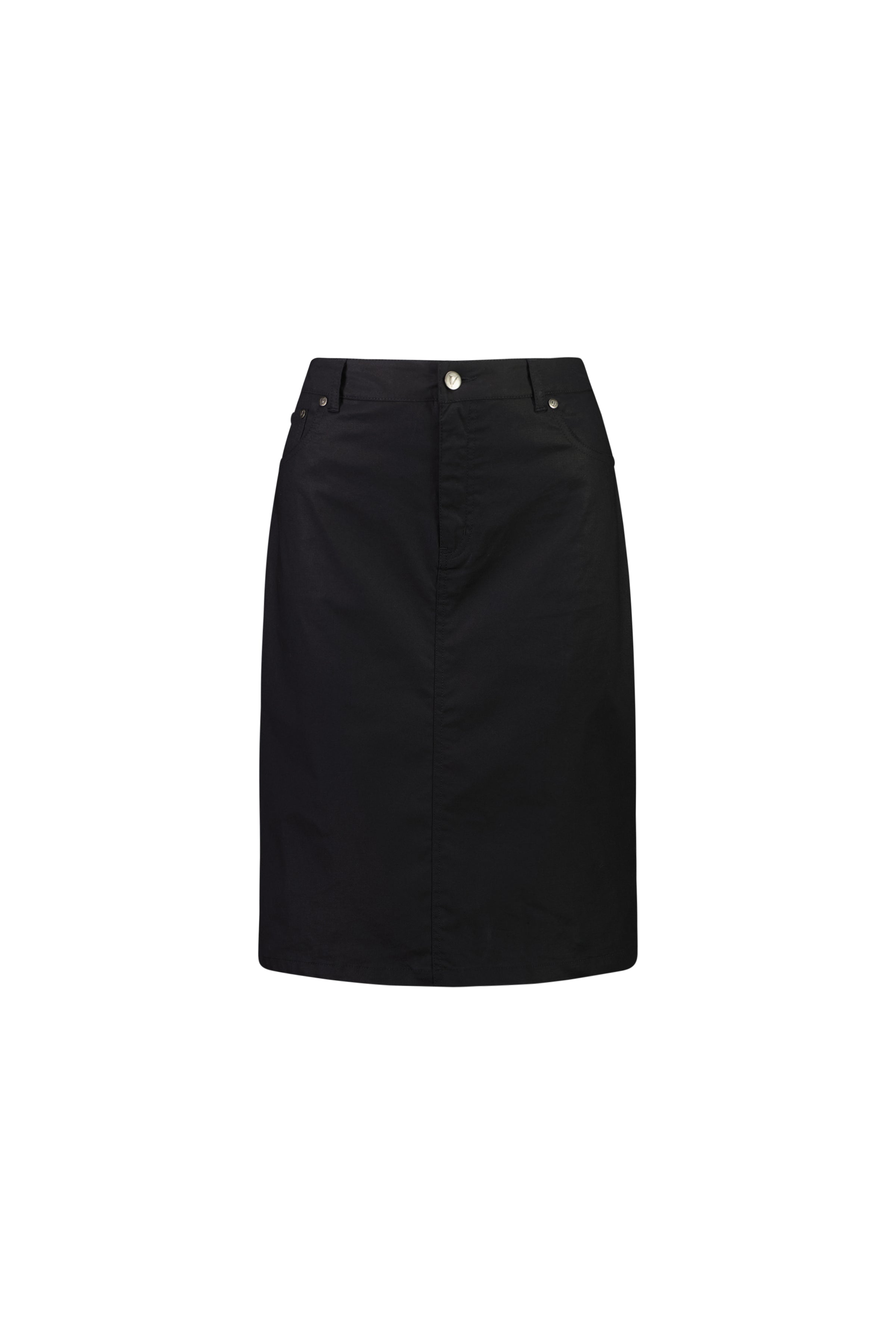372AVP Poplin Skirt - Black - Vassalli