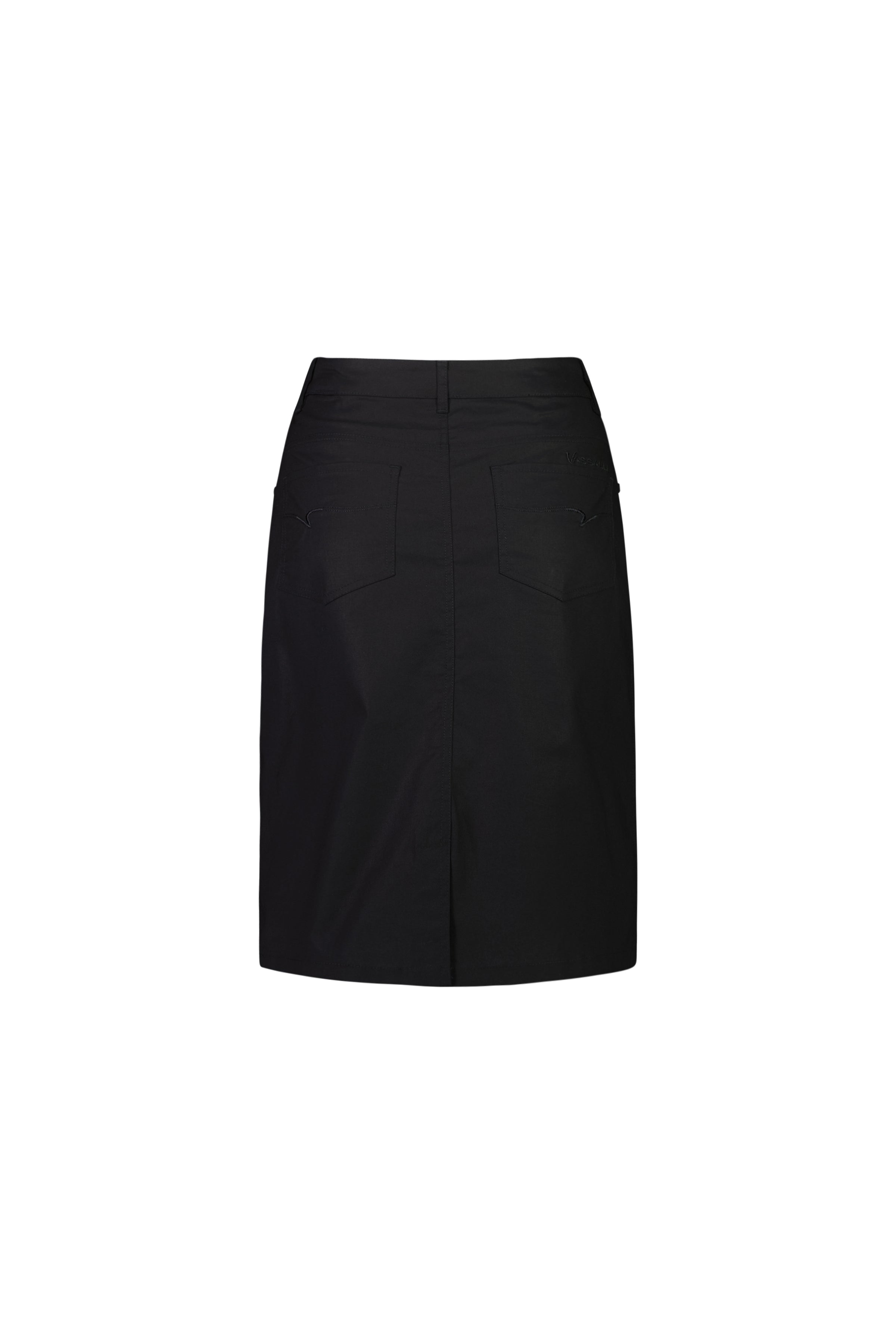 372AVP Poplin Skirt - Black - Vassalli