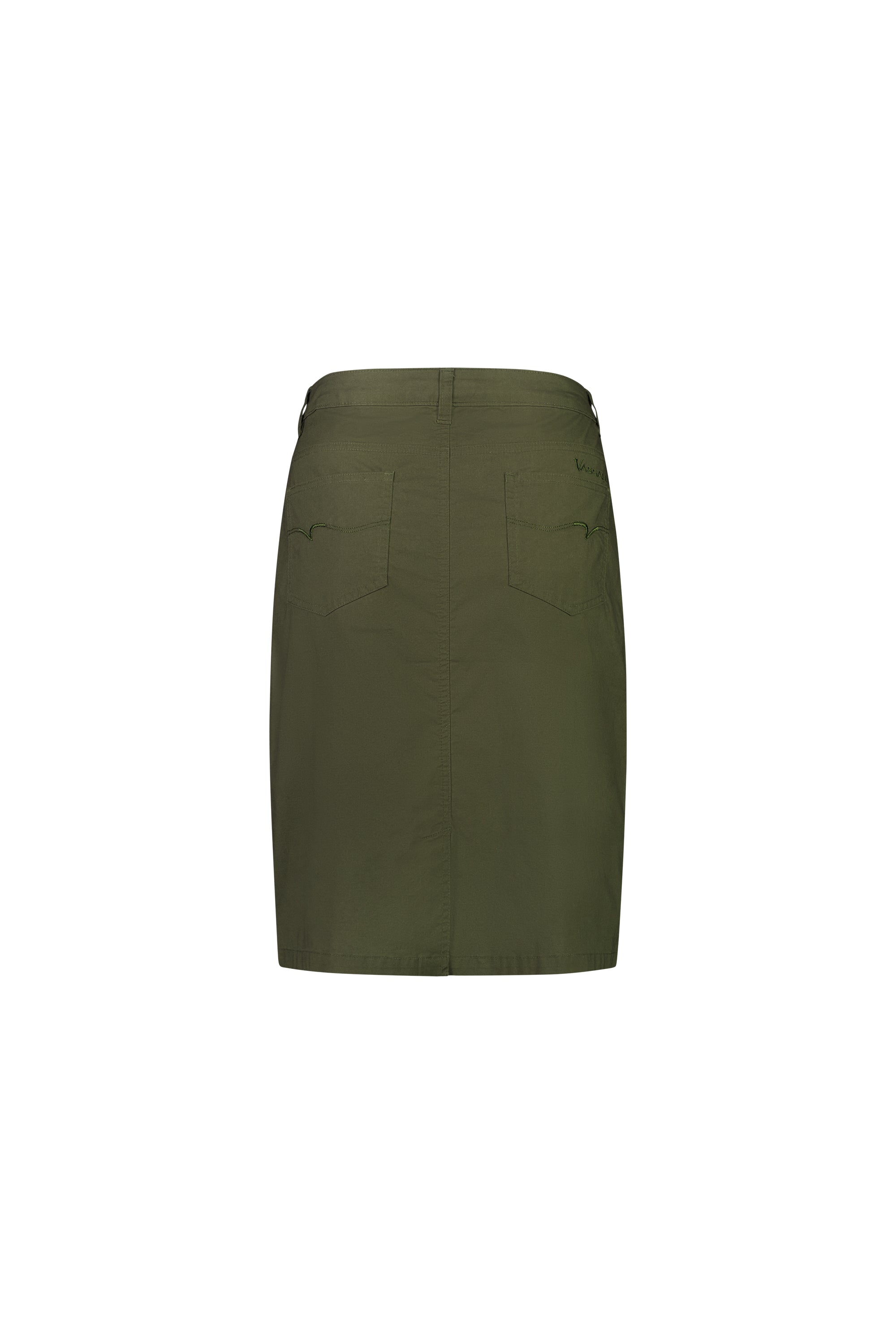 372AVP Poplin Skirt - Khaki - Vassalli