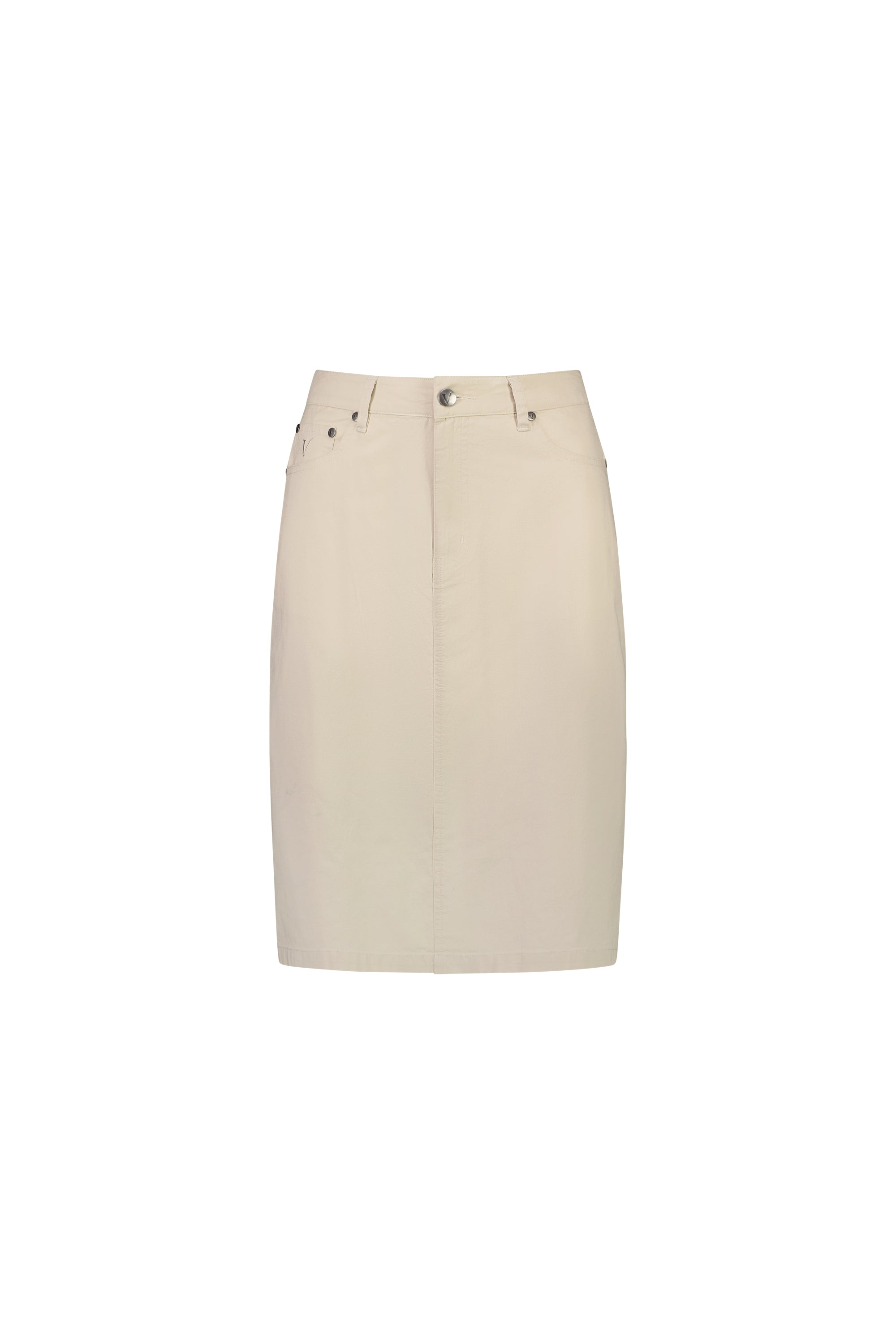 372AVP Poplin Skirt - Sand - Vassalli