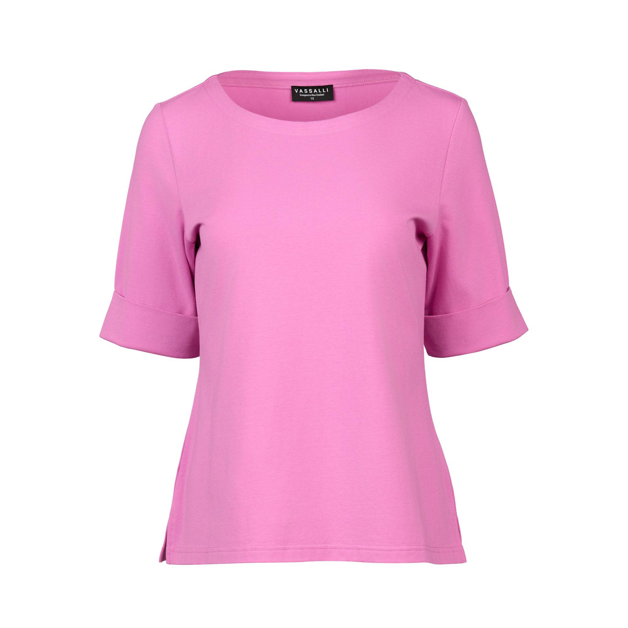 4262 Boat Neck Top - Orchid - Vassalli