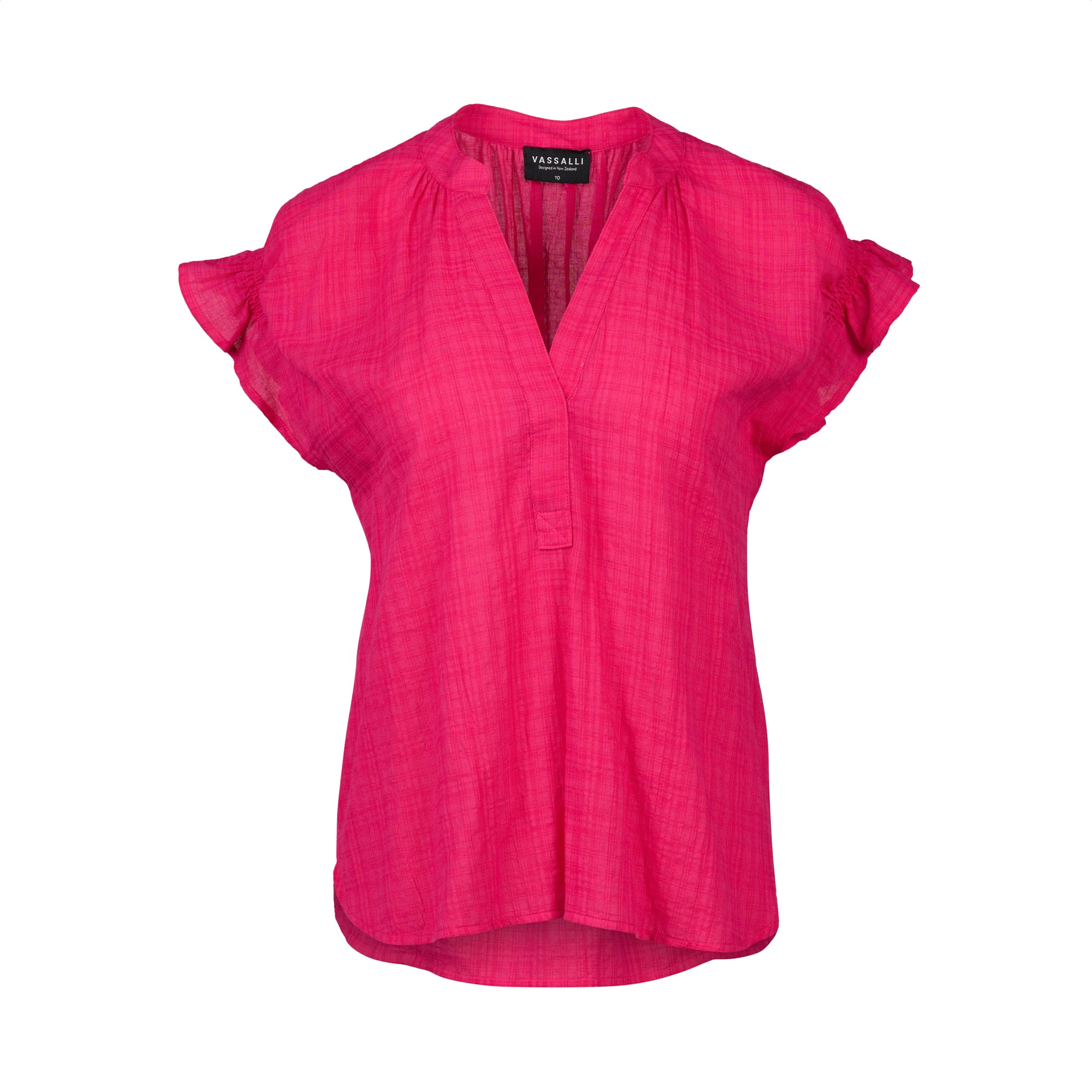 4486 Shirt - Cerise - Vassalli