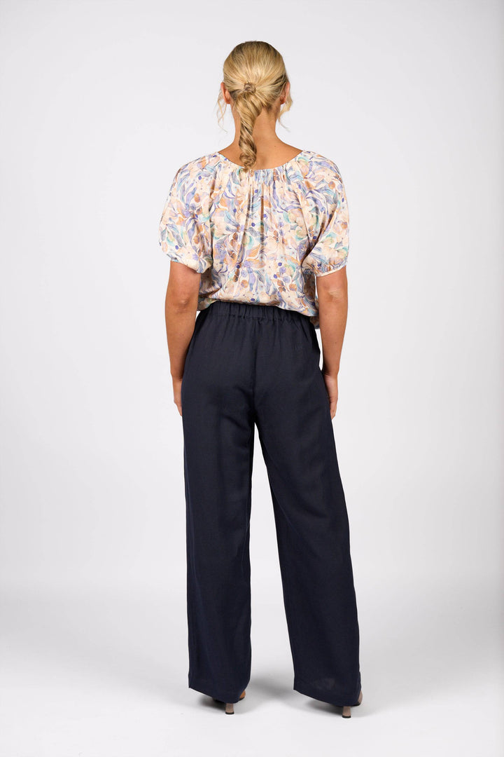 5017 Wide Leg Pants - Ink - Vassalli