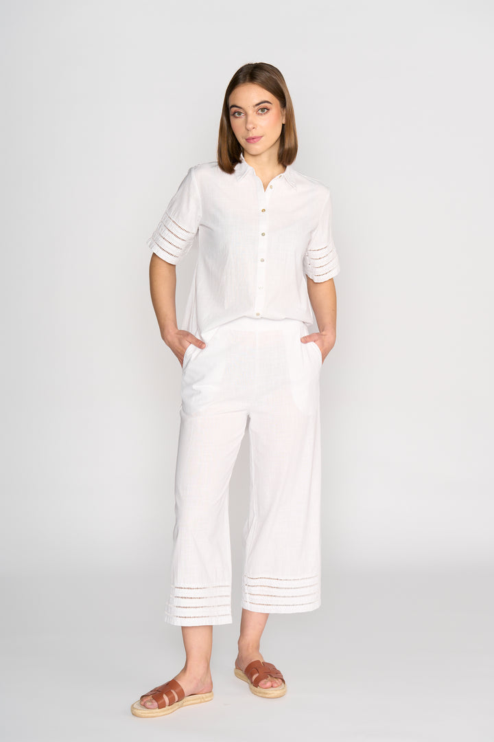 5032 7/8 Pant - White - Vassalli