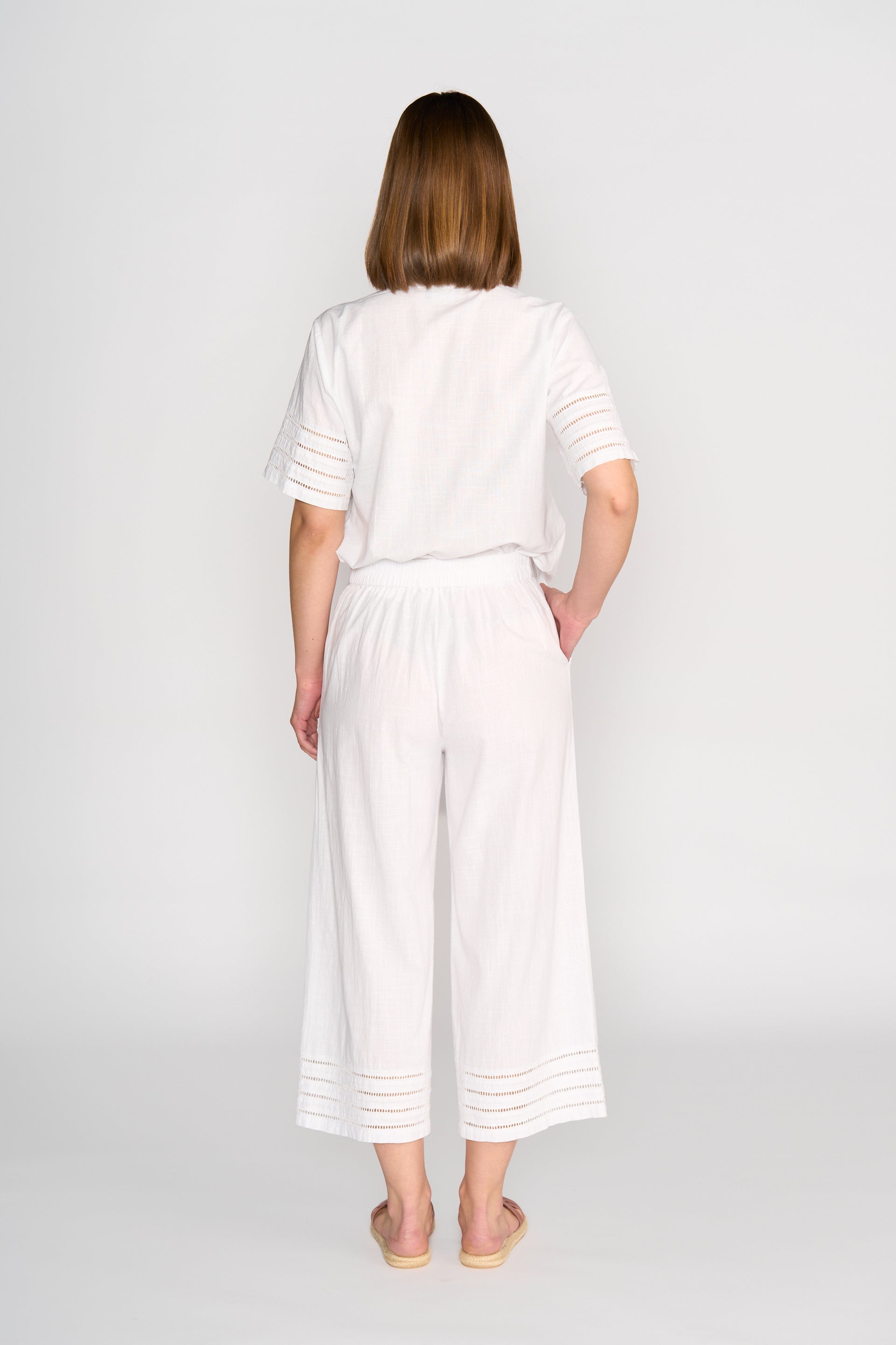 5032 7/8 Pant - White - Vassalli