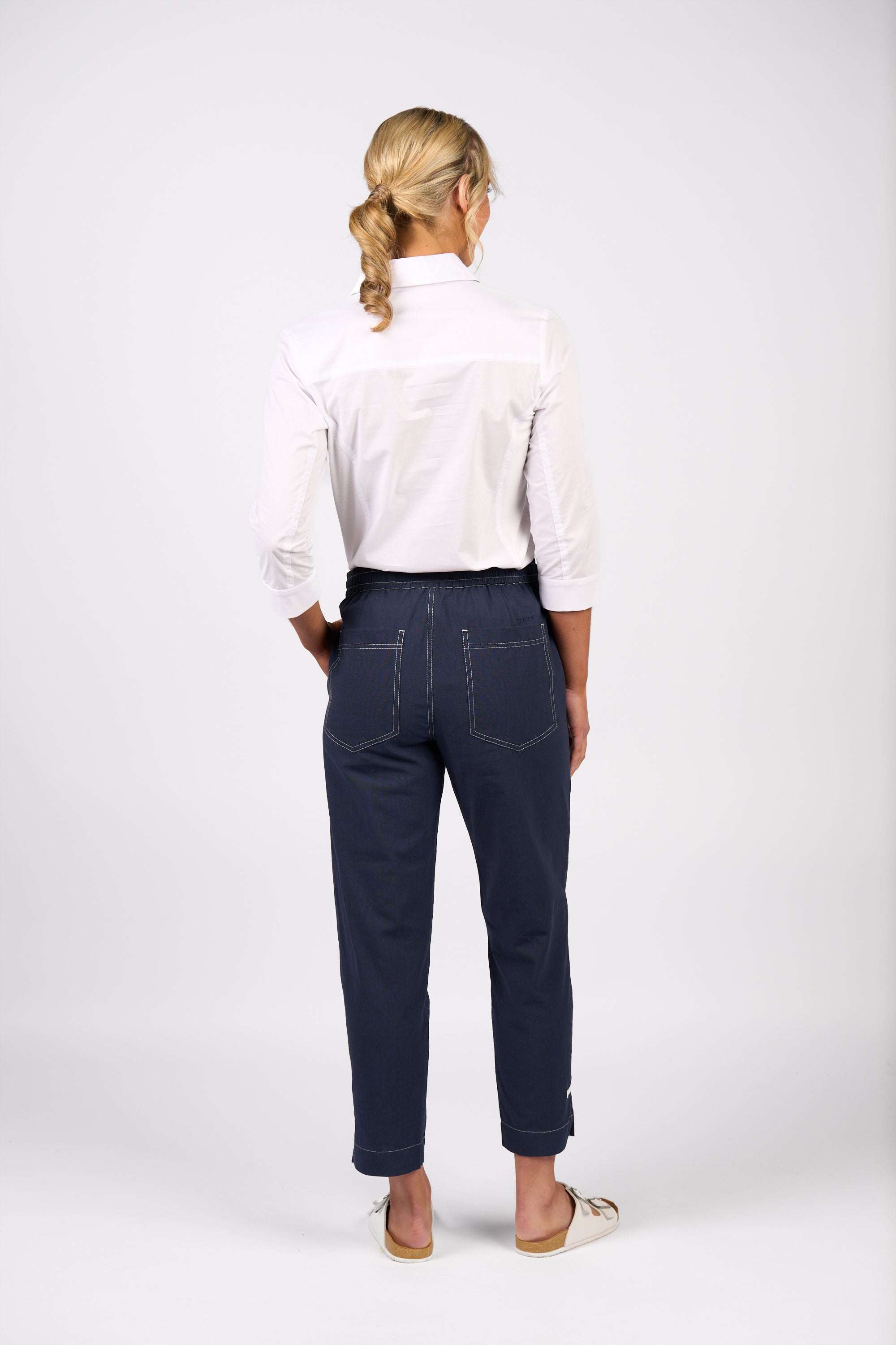 5040 Ankle Grazer Pant - Ink - Vassalli