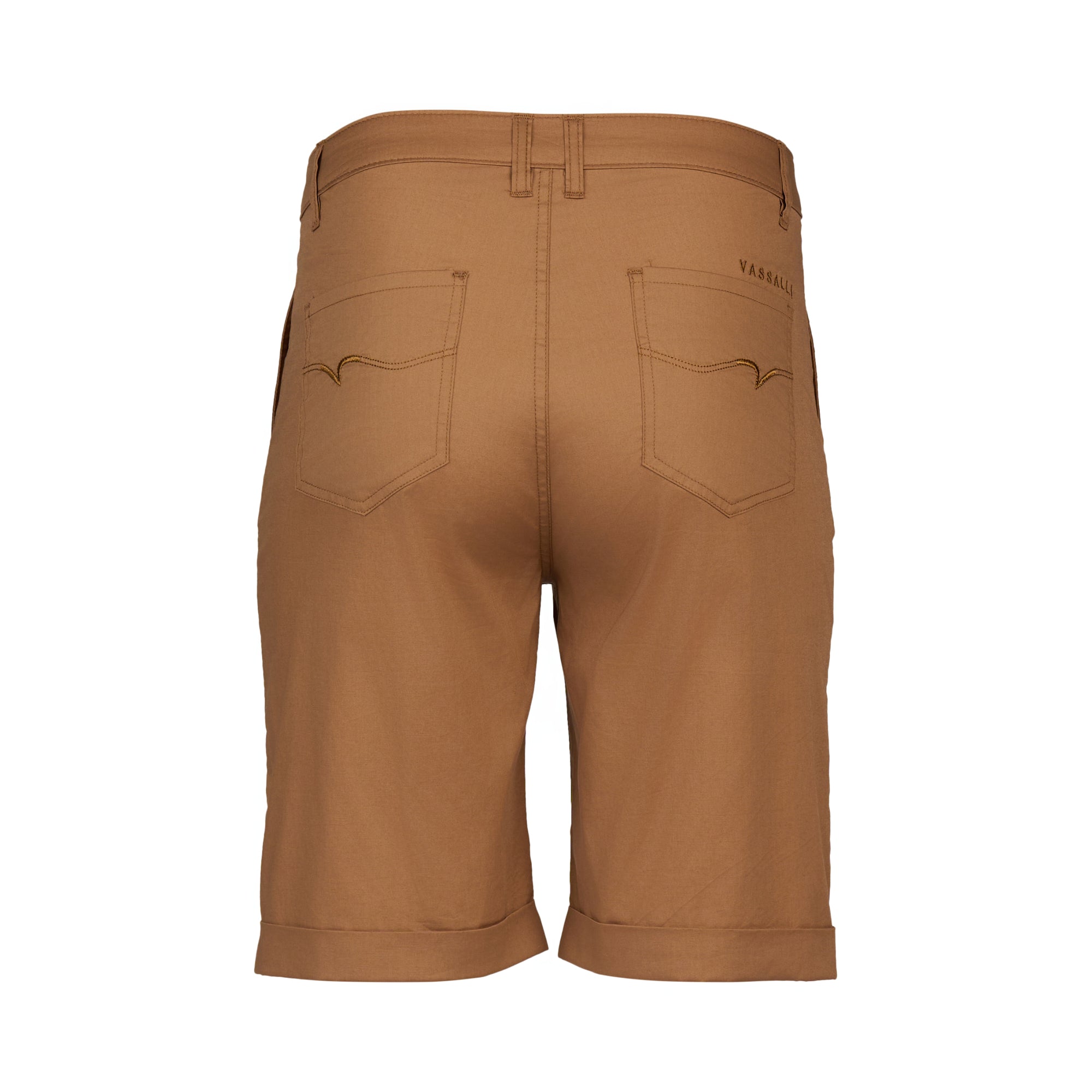 5775A Above Knee Short - Pecan - Vassalli