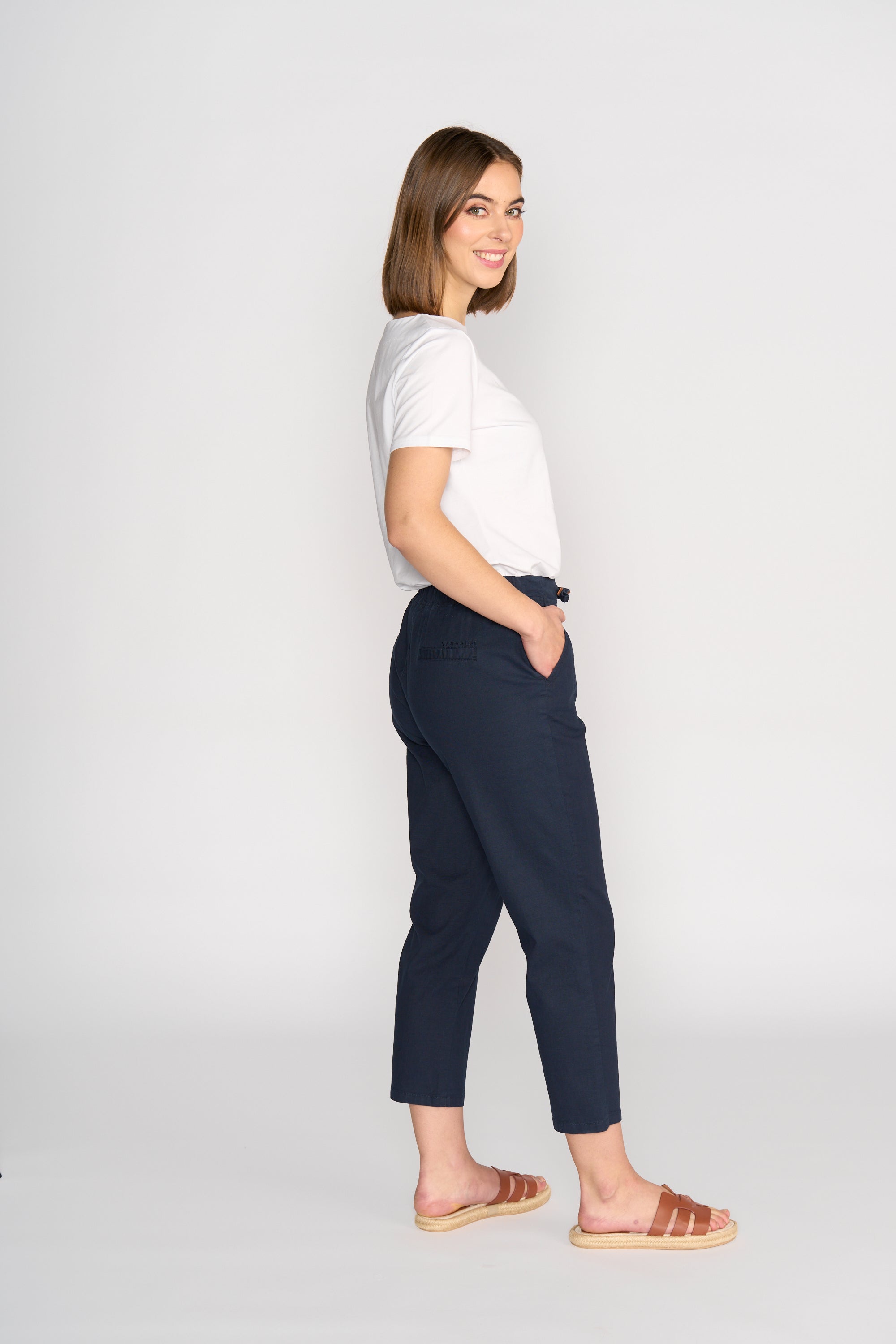 5791A 7/8 Pants - Ink - Vassalli