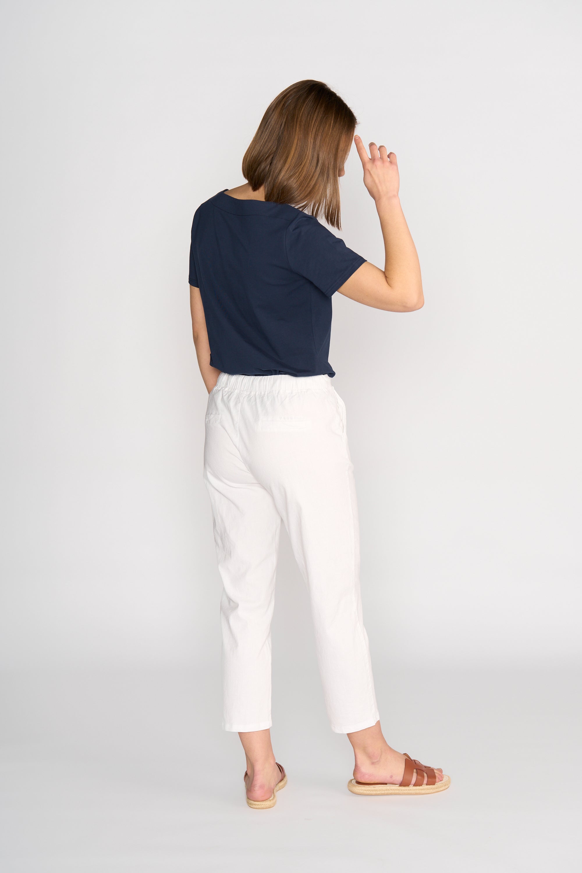 5791A 7/8 Pants - White - Vassalli