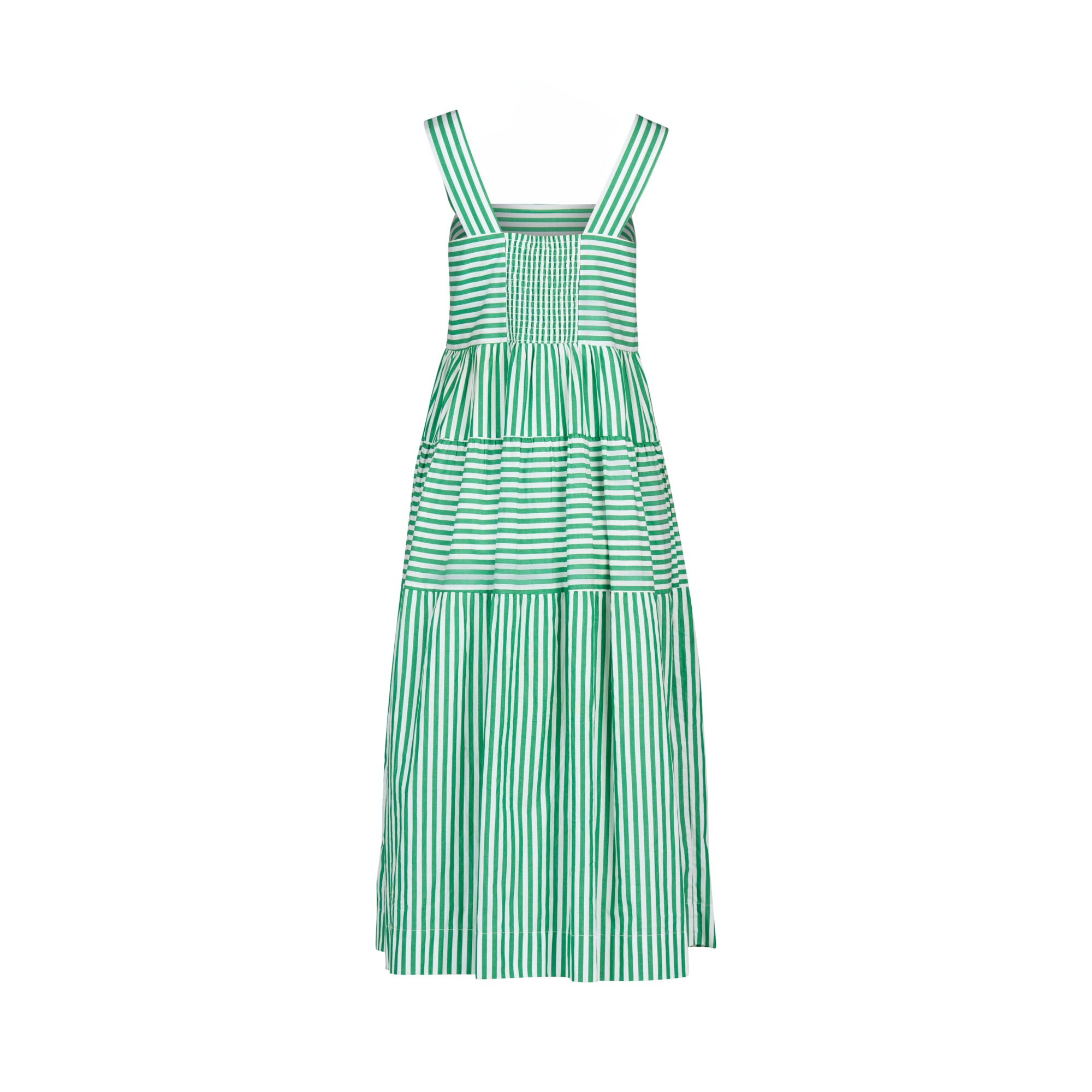 6099 Tiered Dress - Clover Stripe - Vassalli