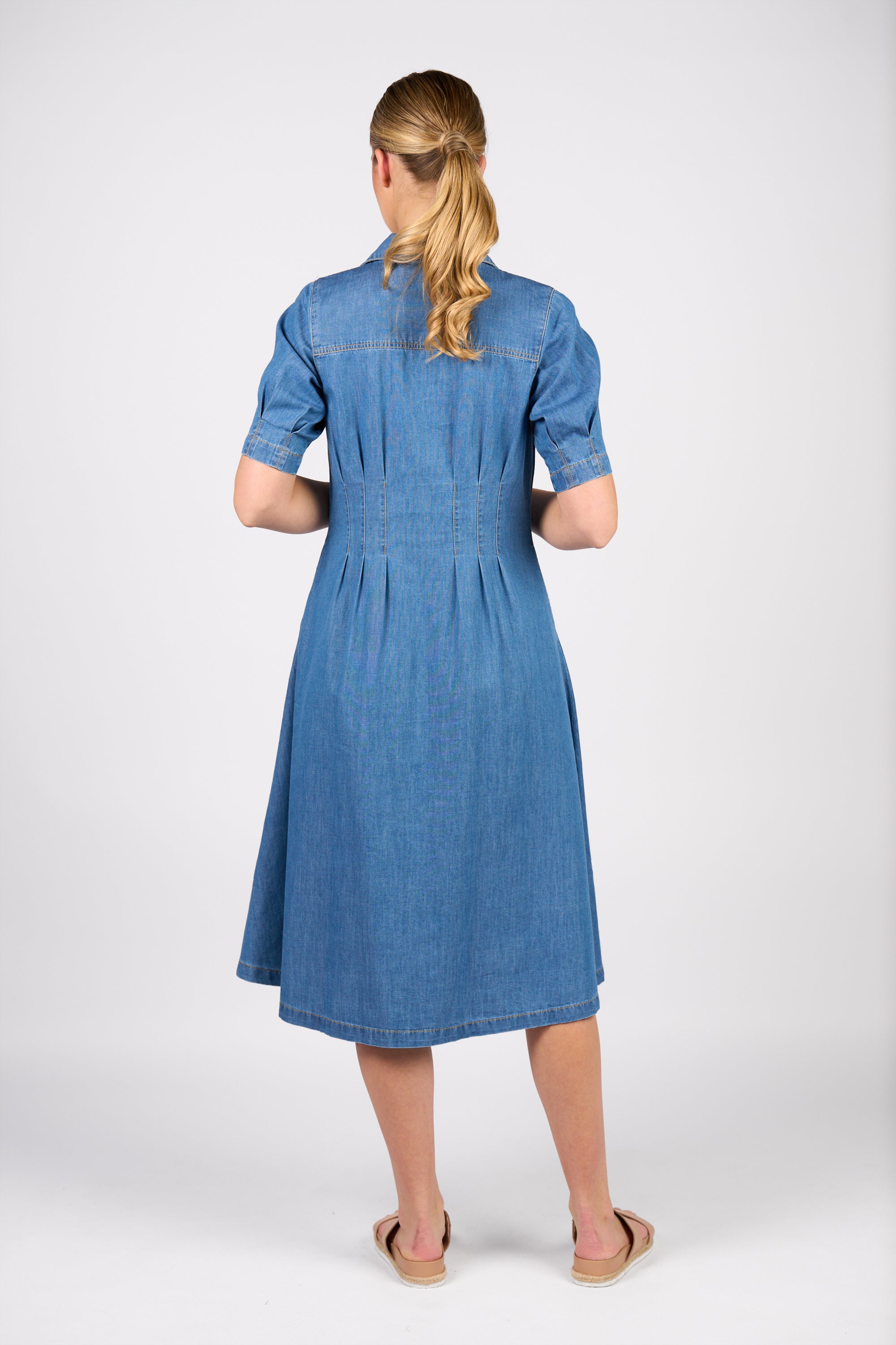 6114 Dress - Mid Wash - Vassalli
