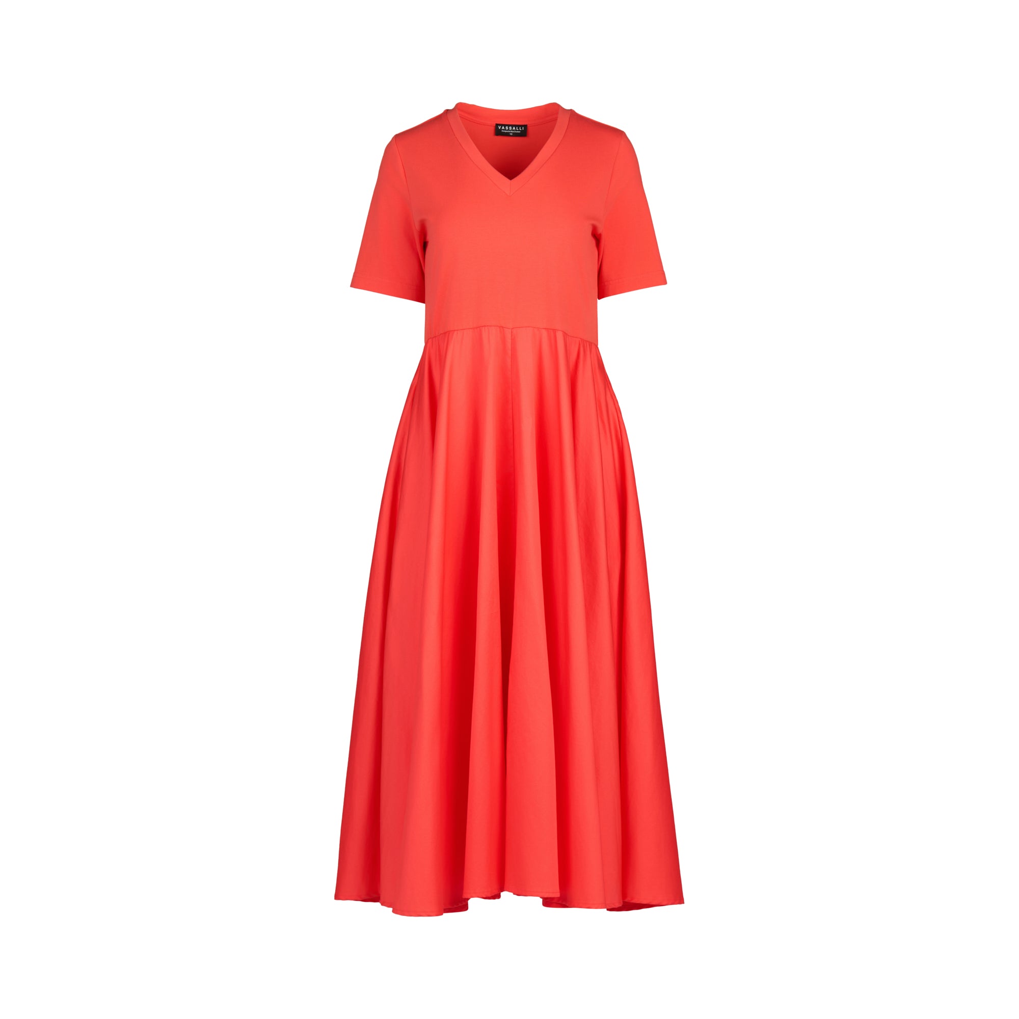 6117 T-Shirt Dress - Aperol - Vassalli