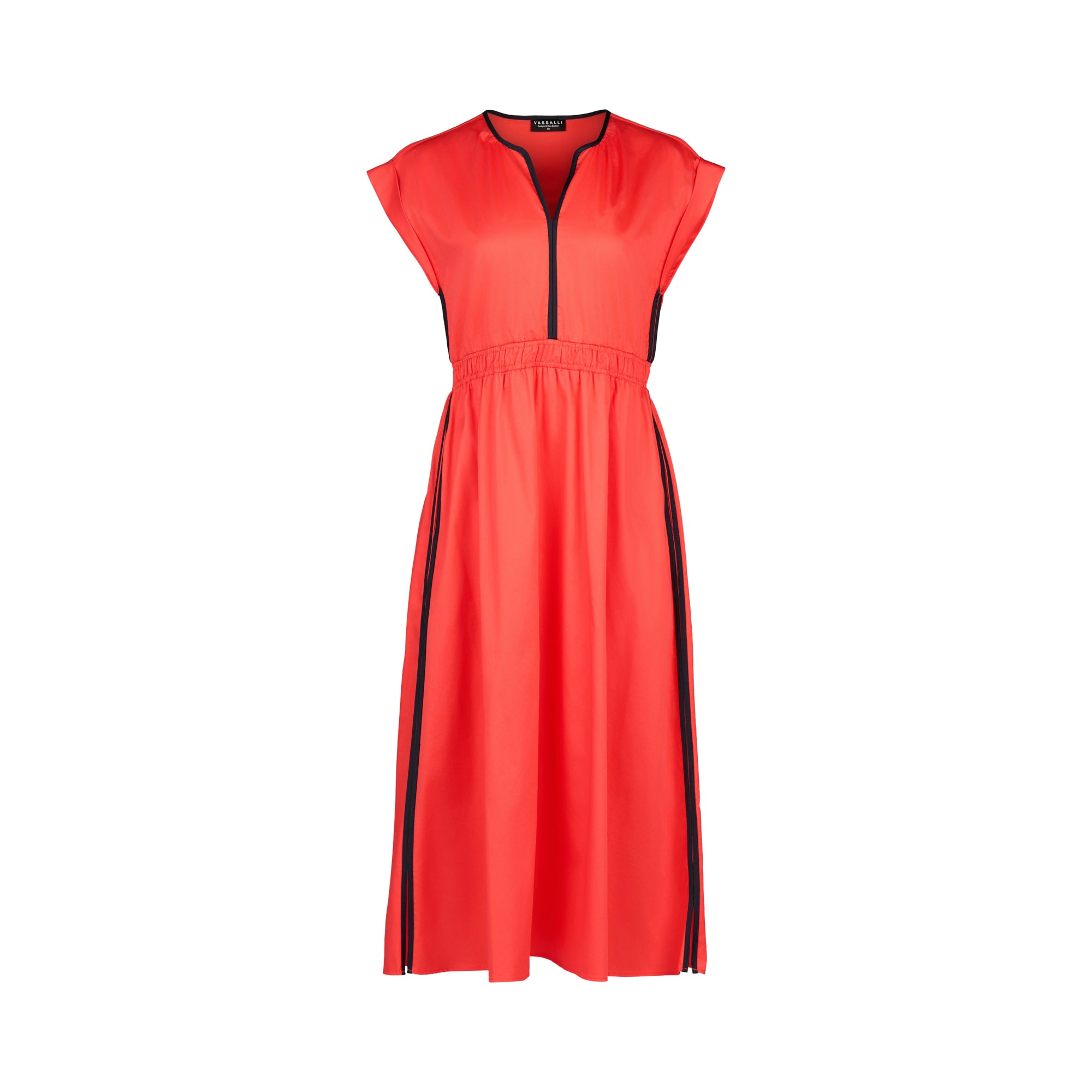 6118 Dress - Aperol/Ink - Vassalli
