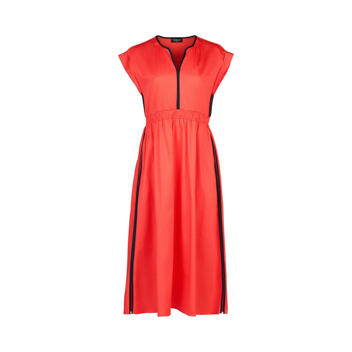 6118 Dress - Aperol/Ink - Vassalli