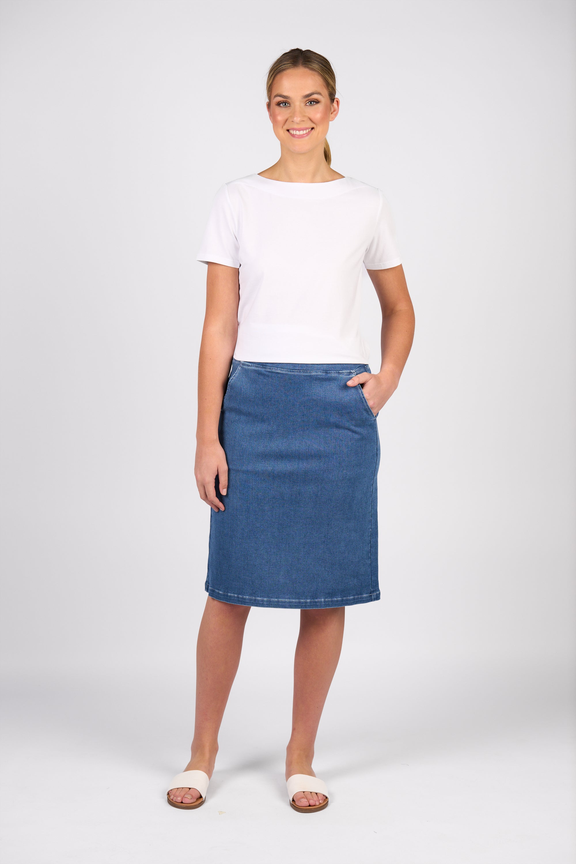 7066 Skirt - Blue Hue - Vassalli