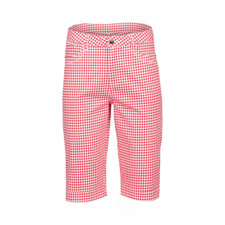 H1001ALW Lightweight Shorts - Red Gingham - Vassalli