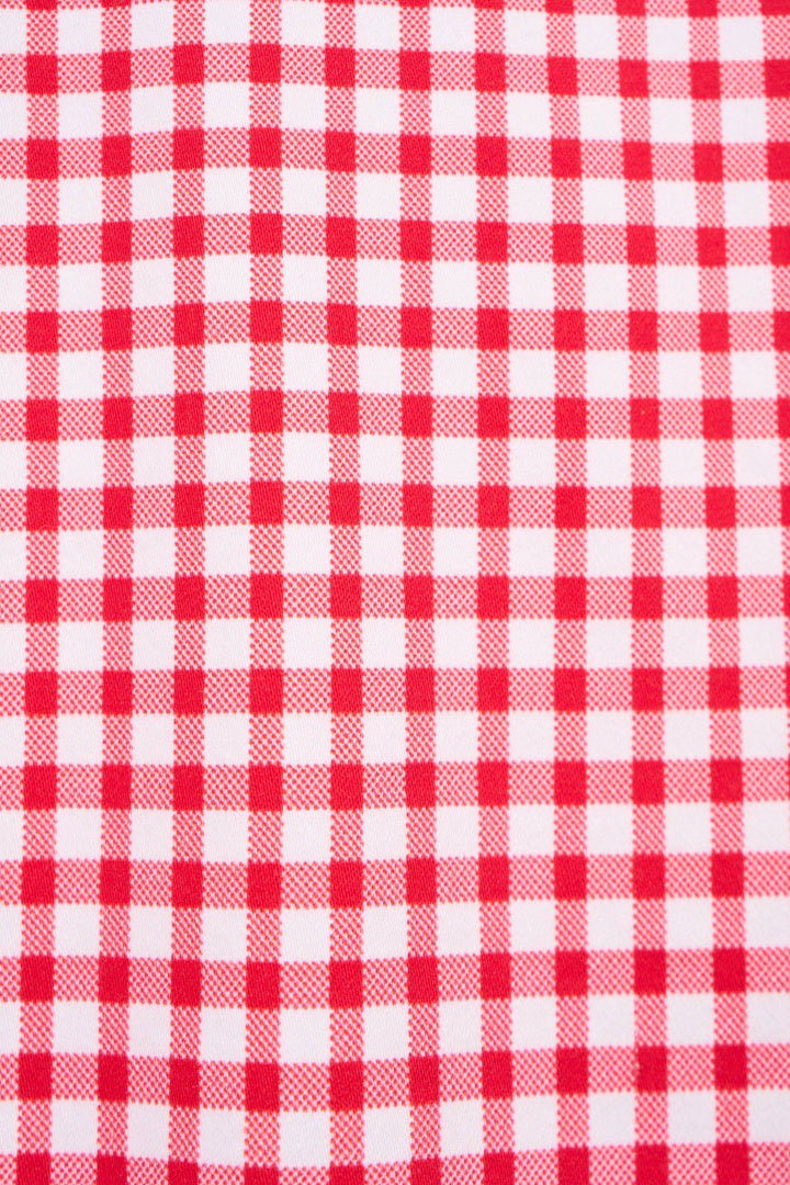 H1001ALW Lightweight Shorts - Red Gingham - Vassalli