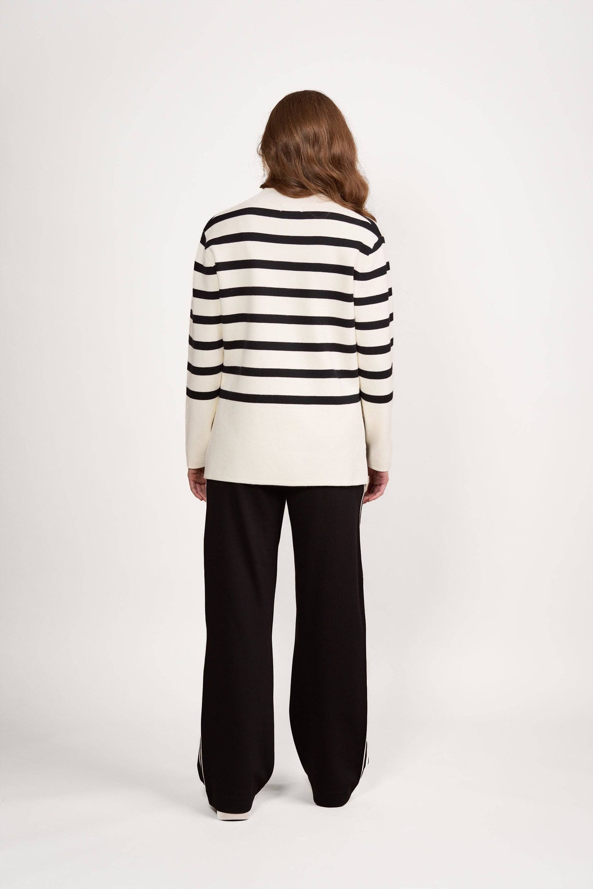Relaxed Sweater - Off White/Black