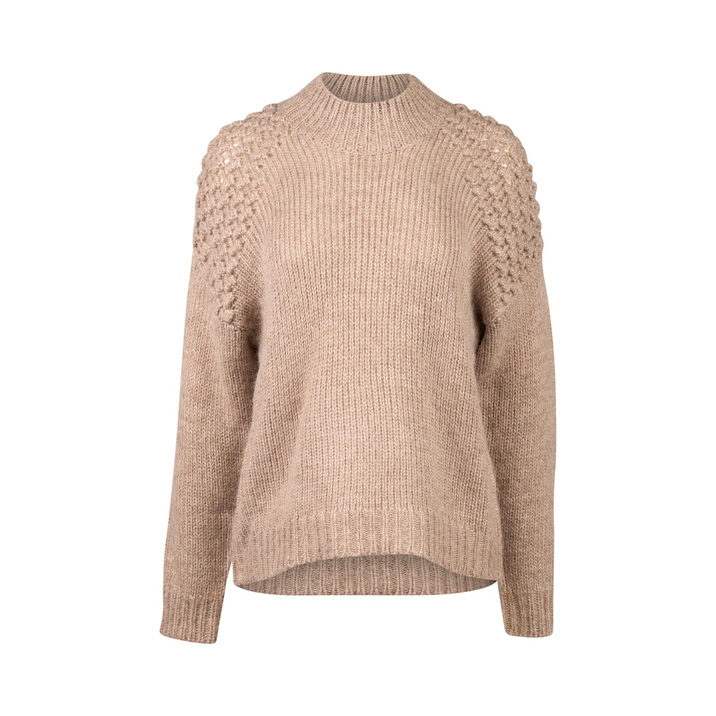 1081 Twig - Bobble Detail Sweater with High Neck - Vassalli