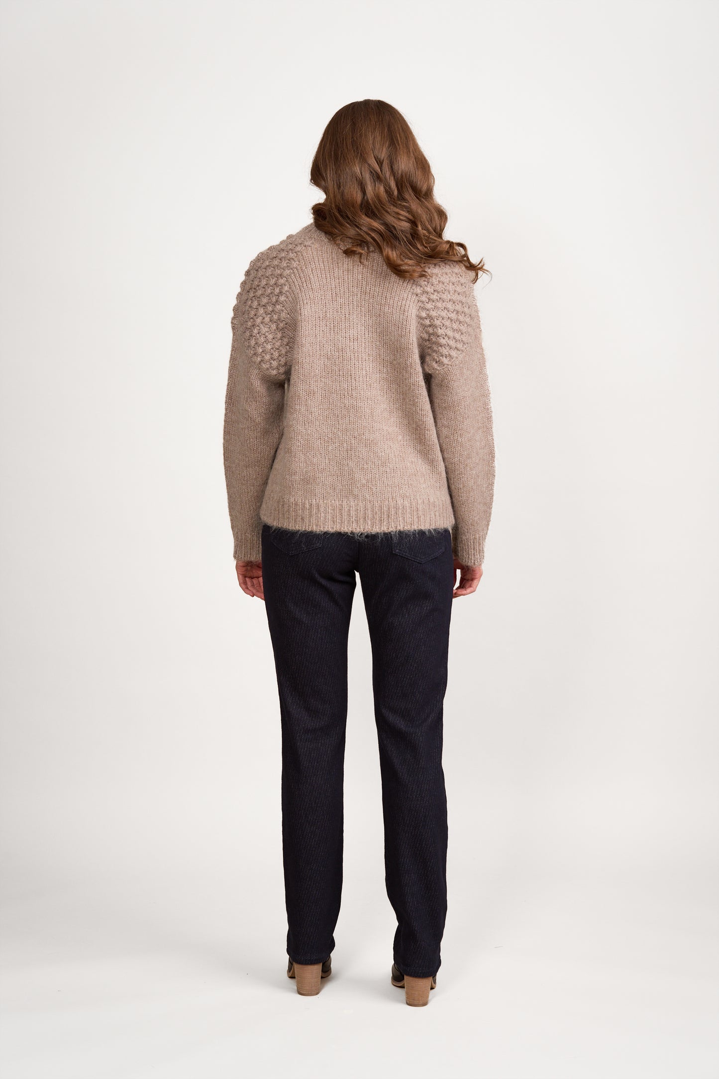 1081 Twig - Bobble Detail Sweater with High Neck - Vassalli