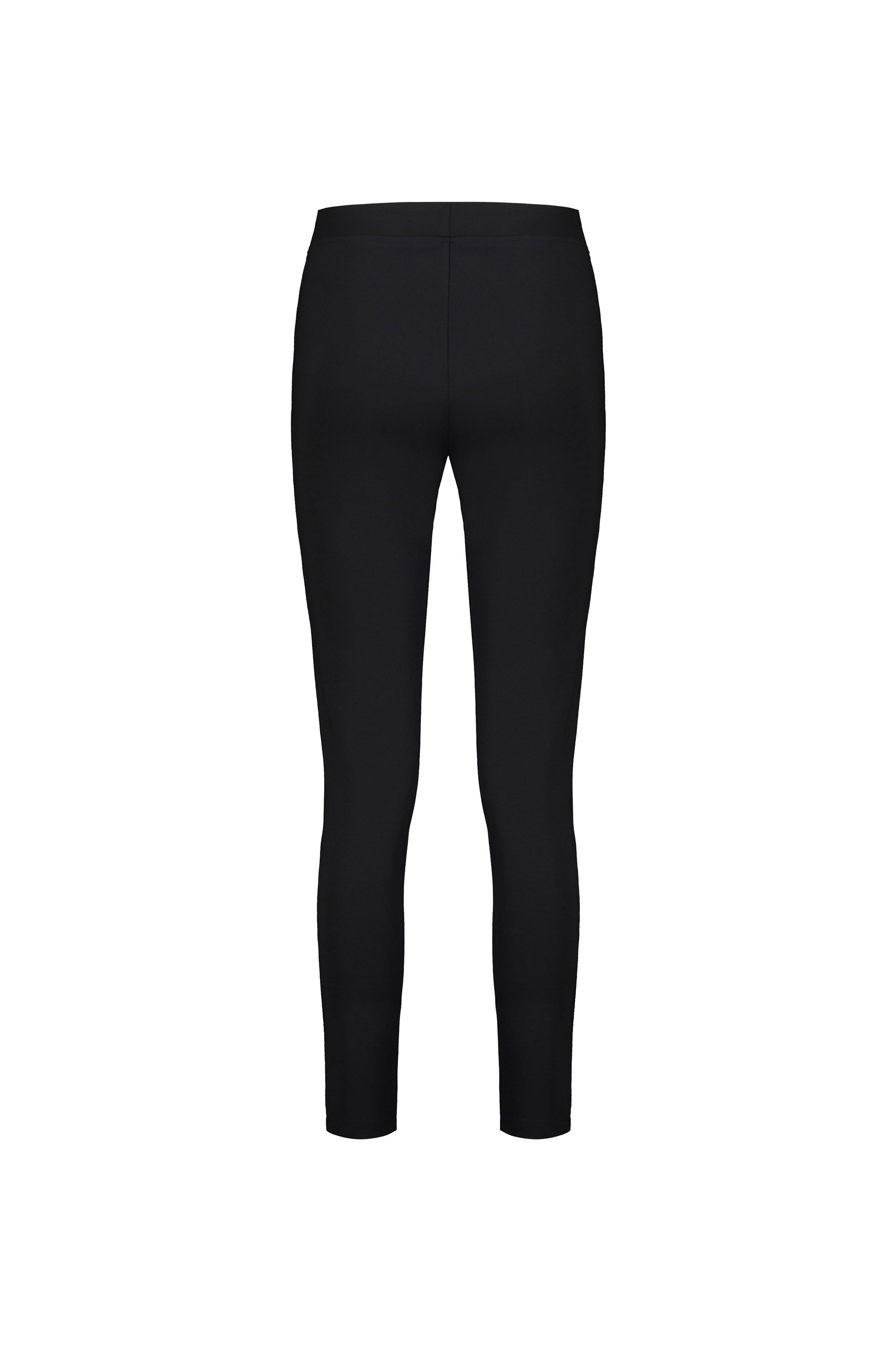 12105 Black - Skinny Leg Ankle Grazer Ponti Pull-On - Vassalli