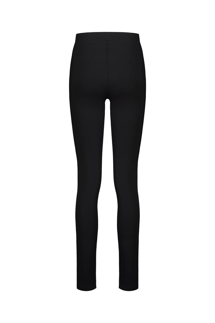 12106 Black - Skinny Leg Full Length Ponti Pull-On - Vassalli