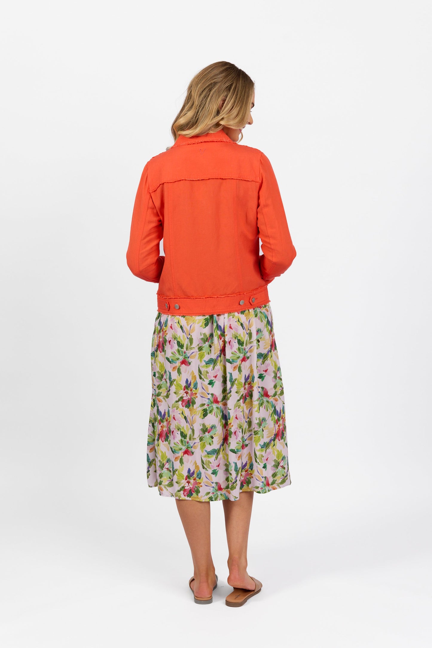 2026A Punch - Linen Jacket with Frayed Seams - Vassalli