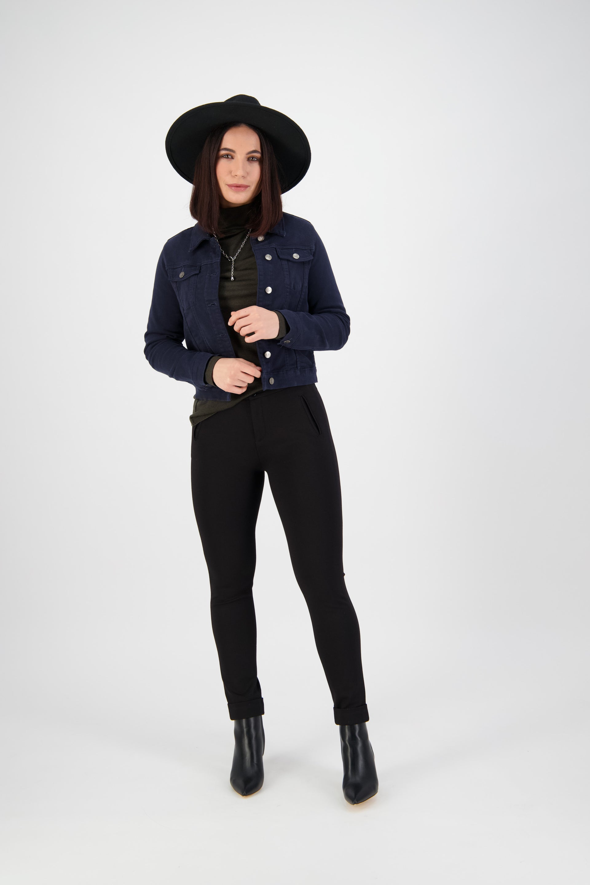 2053K Carbon - Knit Denim Button-Up Jacket - Vassalli