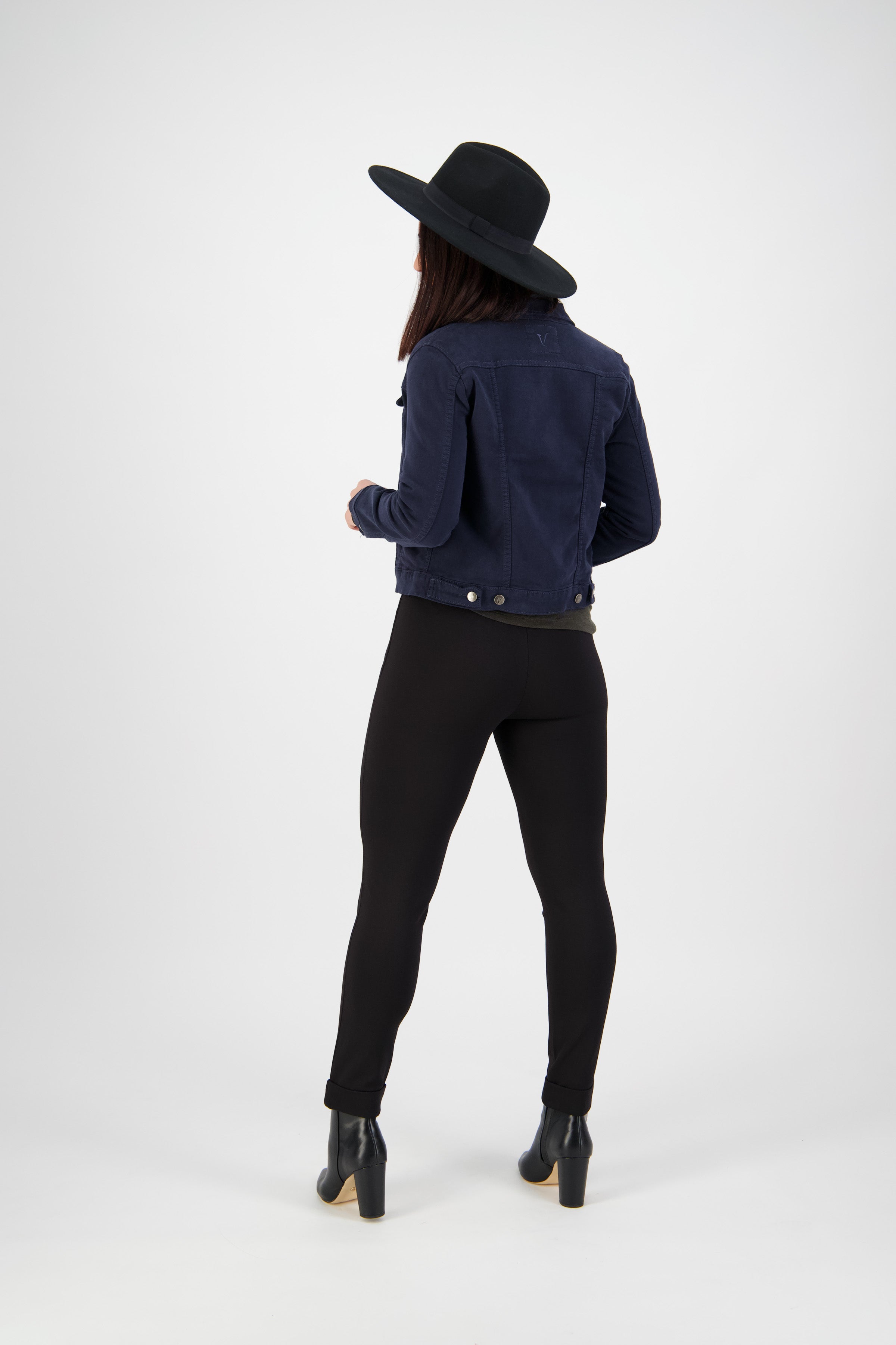 2053K Carbon - Knit Denim Button-Up Jacket - Vassalli