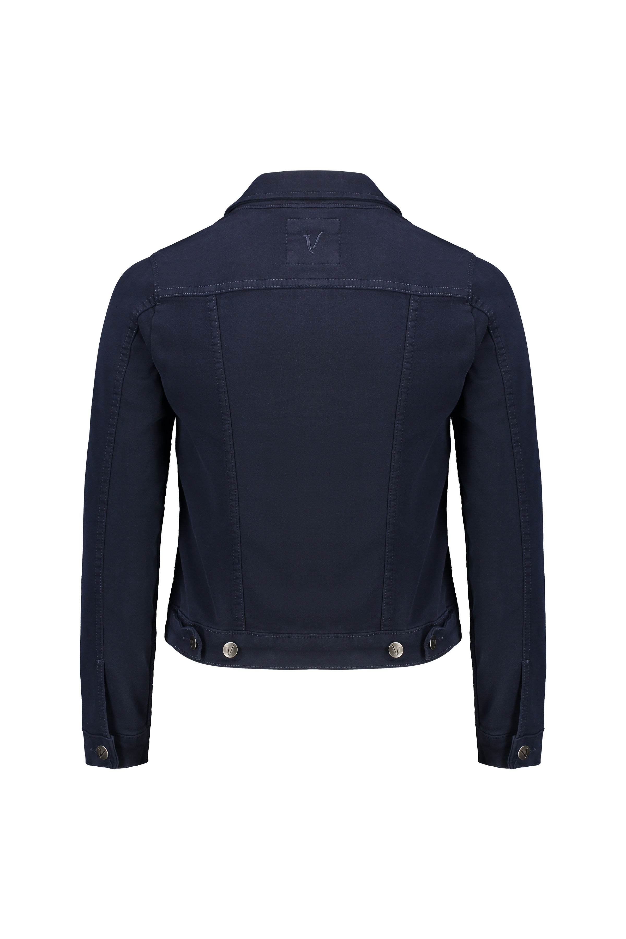 2053K Carbon - Knit Denim Button-Up Jacket - Vassalli