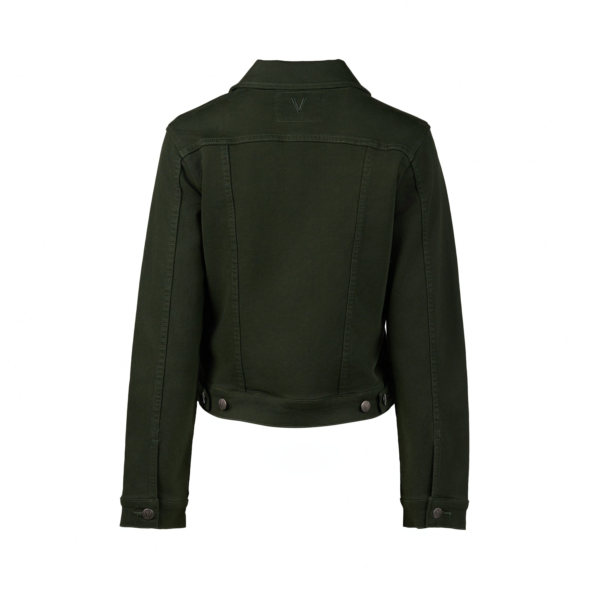 2053K Forest - Knit Denim Button-Up Jacket - Vassalli